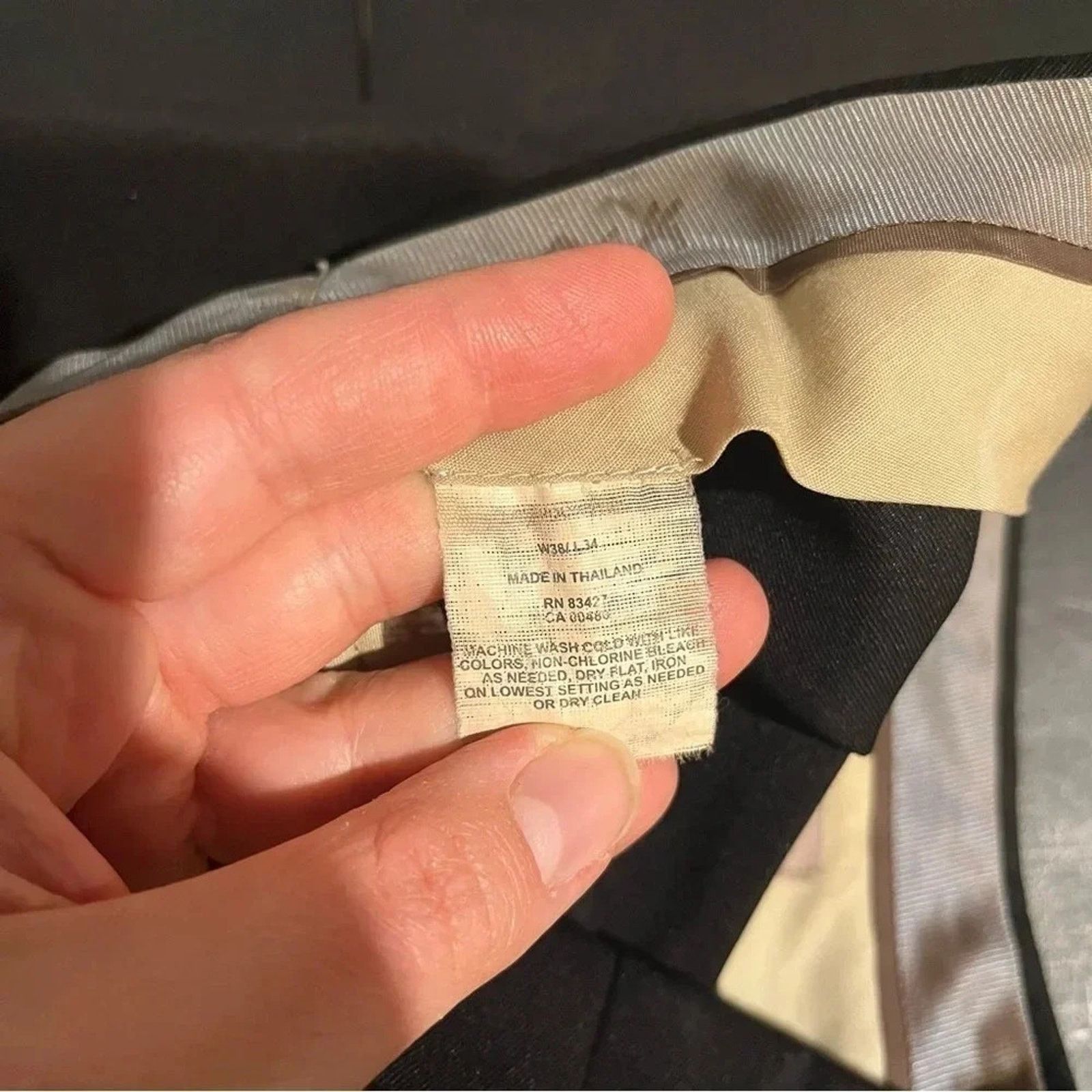 Other Mens Northern Comfort Black Dress Pants (Flat Front) 38x34 Size US 38 / EU 54 - 6 Thumbnail