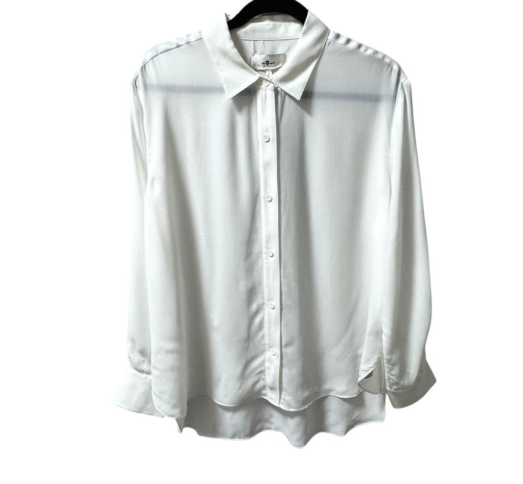 7 For All Mankind 7 For All Mankind Silk Button Down Shirt M Size M / US 6-8 / IT 42-44 - 4 Thumbnail