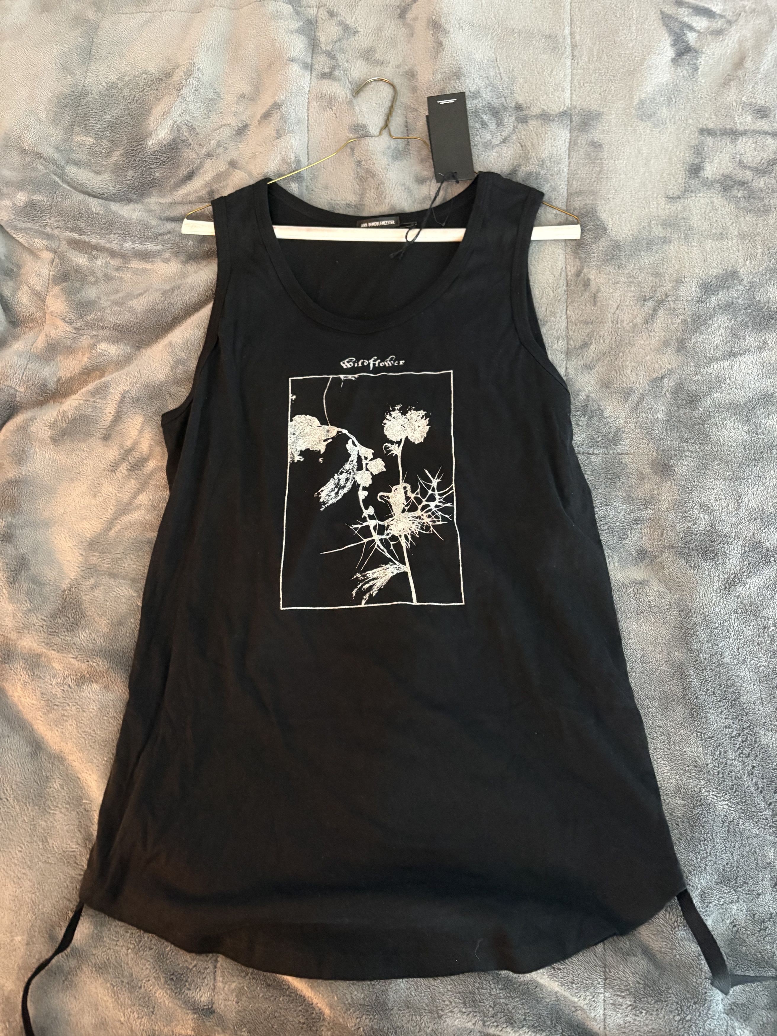 Ann Demeulemeester Wildflower Mexi Cropped Tank Top Size L / US 10 / IT 46 - 1 Thumbnail