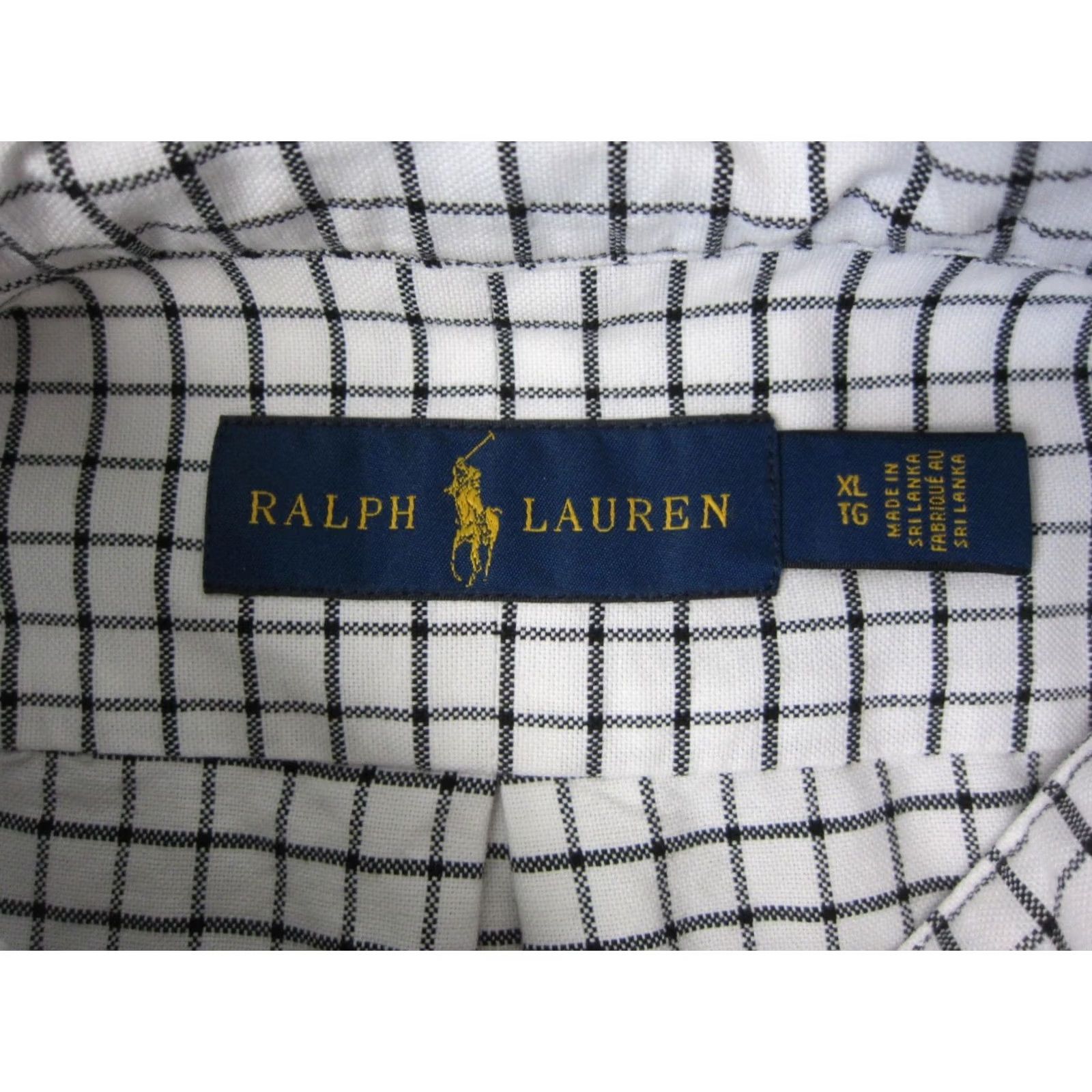 Ralph Lauren Ralph Lauren Shirt Men XL White Black Pony Check Gingham Button Down Button-Up Classic Casual Size US XL / EU 56 / 4 - 4 Thumbnail