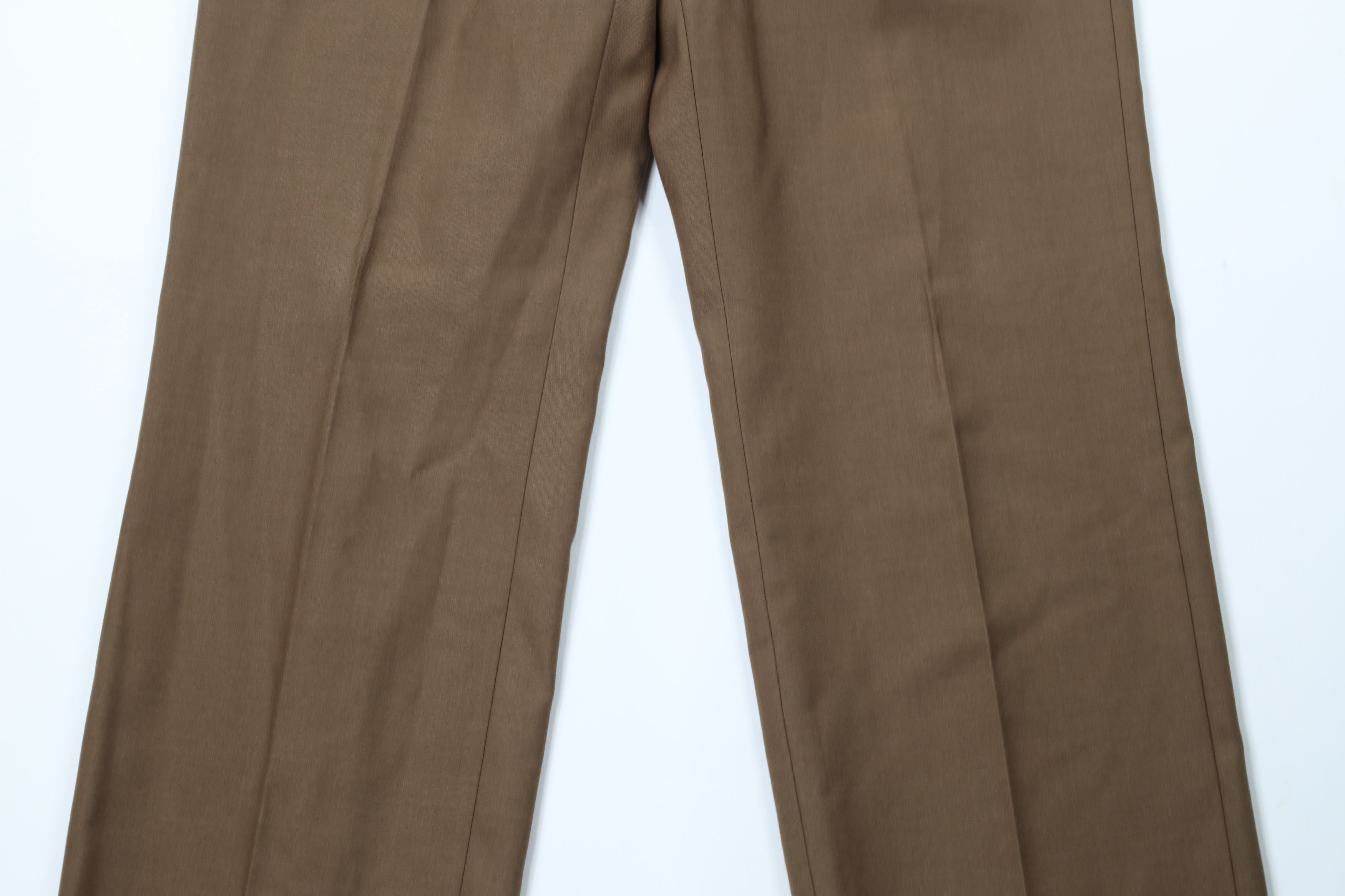 Vintage Vintage 70s Streetwear Flared Wide Leg Chino Pants Brown Size US 32 / EU 48 - 3 Thumbnail