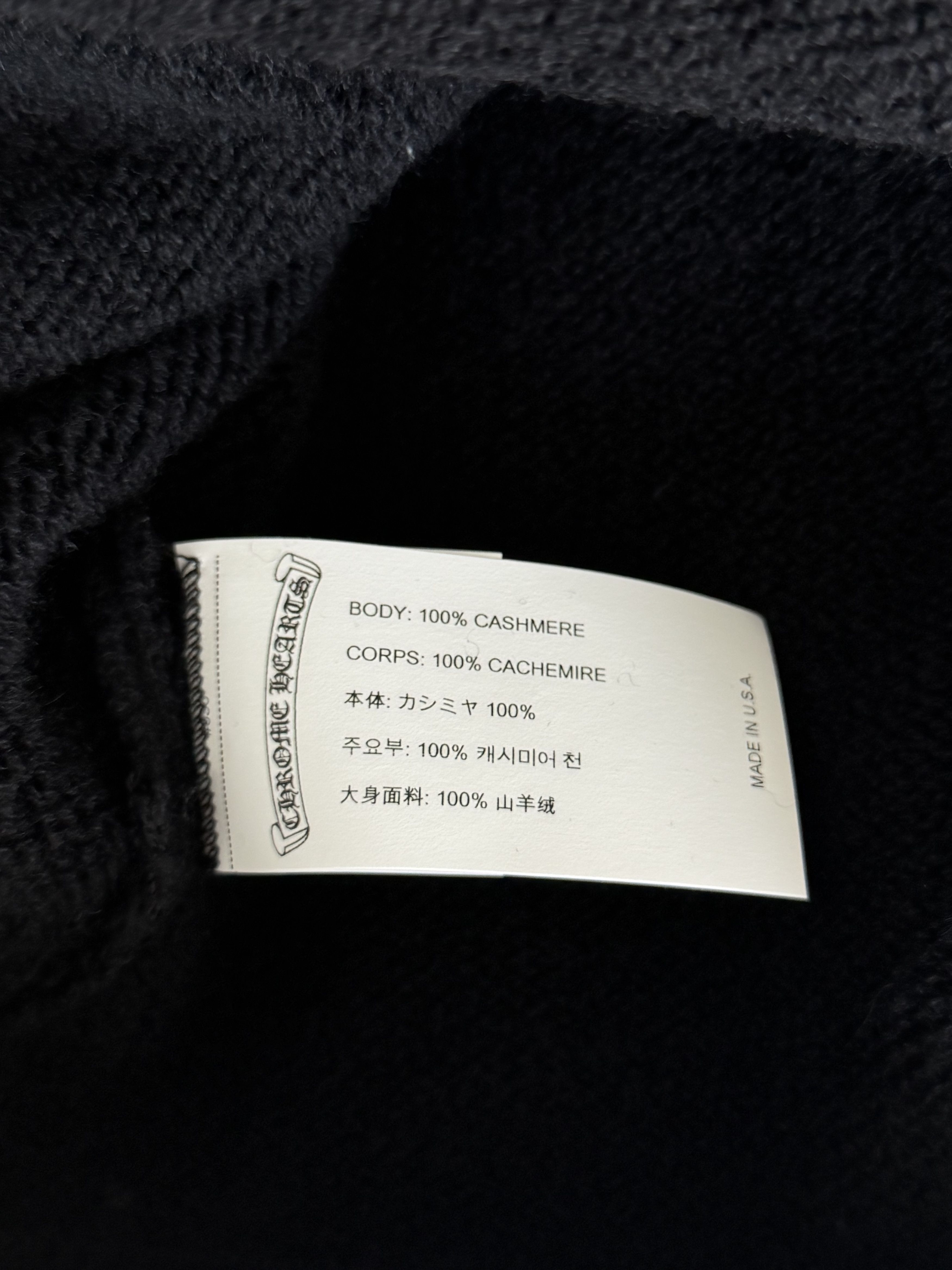 Chrome Hearts Chrome Hearts Black & White Floral Cashmere Hoodie Size US M / EU 48-50 / 2 - 4 Thumbnail