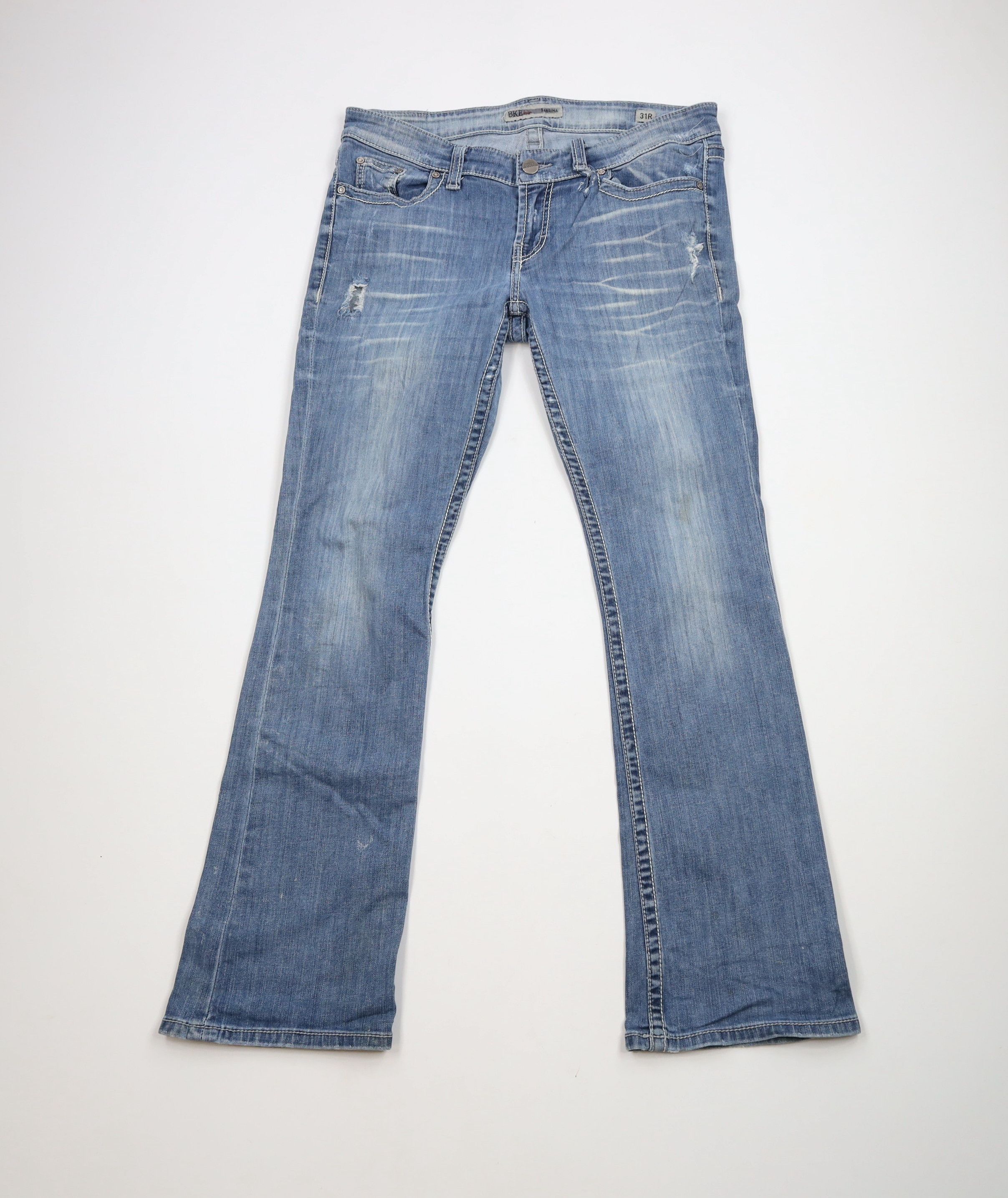 Vintage Buckle BKE Sabrina Stretch Flared Bootcut Denim Jeans Blue Size 31" - 1 Thumbnail