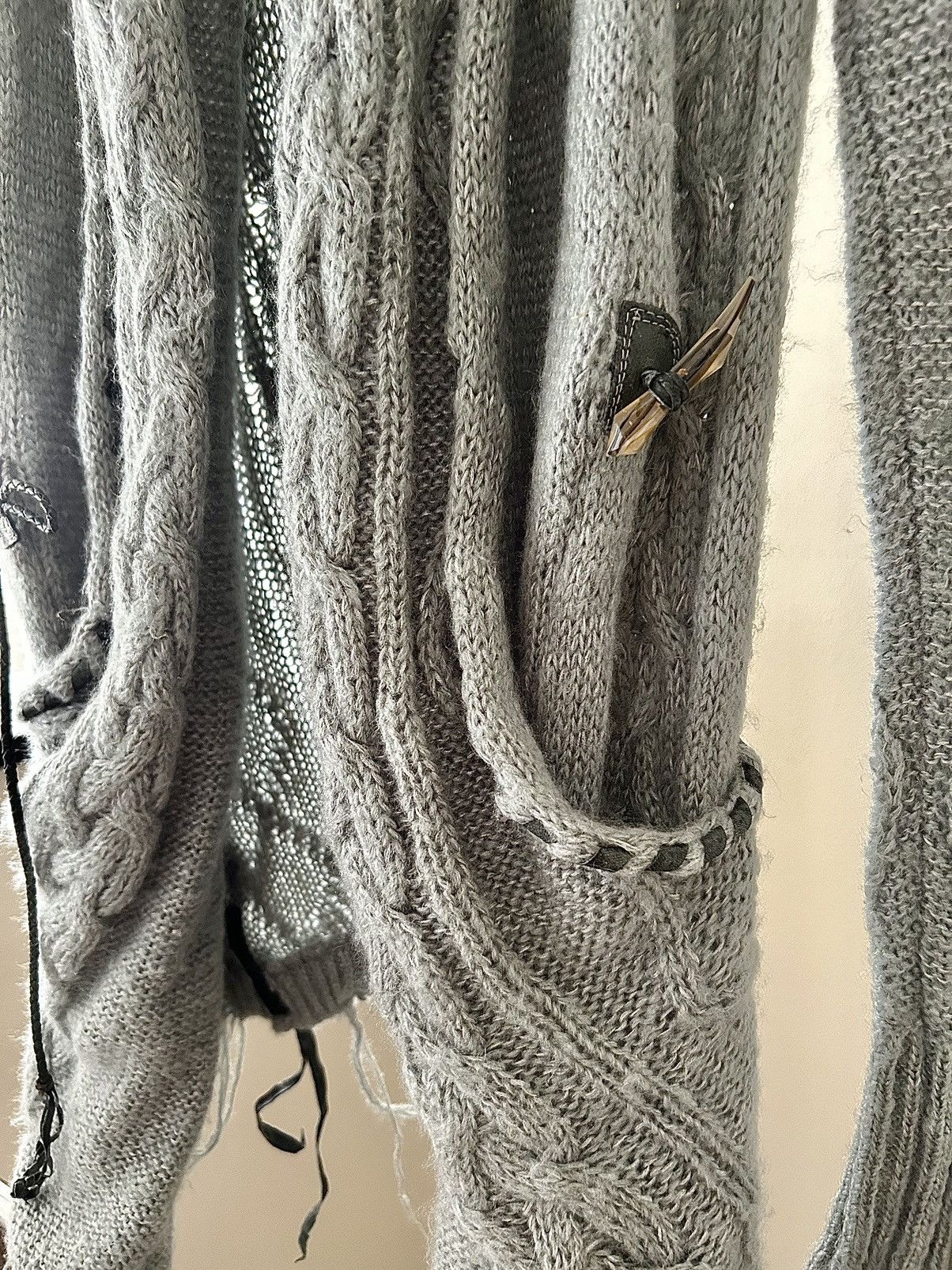 KMRii KMRii Knitted Grey Cardigan Size US S / EU 44-46 / 1 - 3 Thumbnail