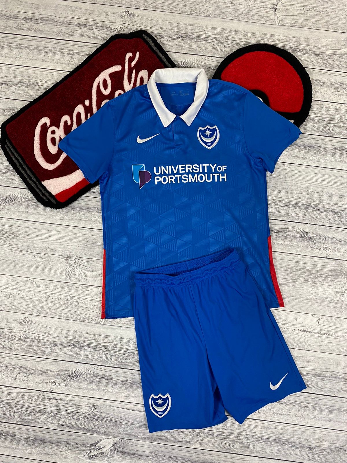 Pre-owned Jersey X Nike Portsmouth Football Soccer Jersey Suit 2020 2021 In Blue