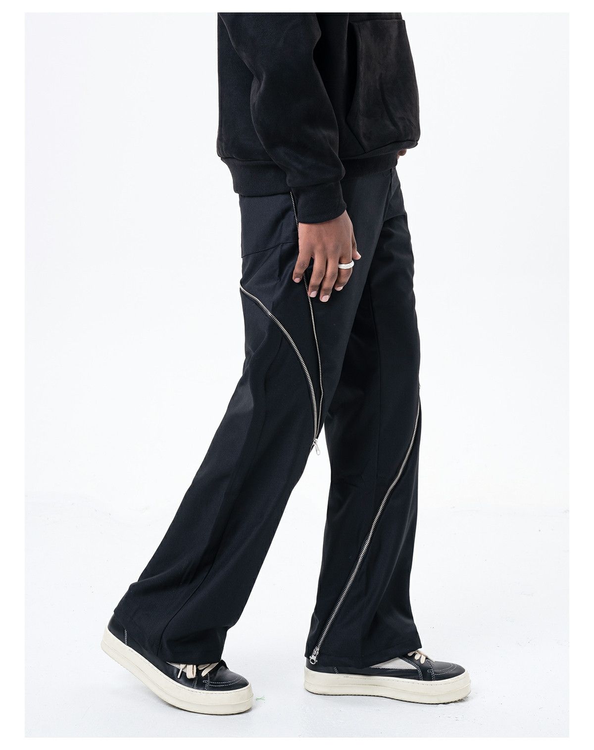 Designer × Japanese Brand × Vintage patchwork yuppie zipper punk utility pants Size US 30 / EU 46 - 1 Thumbnail