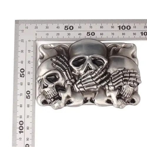 Other Skull Skeleton Belt Buckle ( no belt ) Size ONE SIZE - 3 Thumbnail