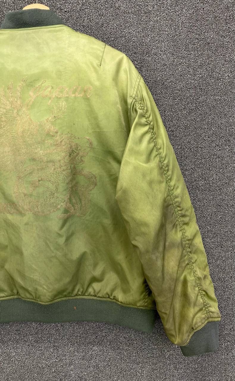 Japanese Brand Vintage Yokosuka Japan Eagle Printed Sukajan Bomber Jacket Size US L / EU 52-54 / 3 - 3 Thumbnail