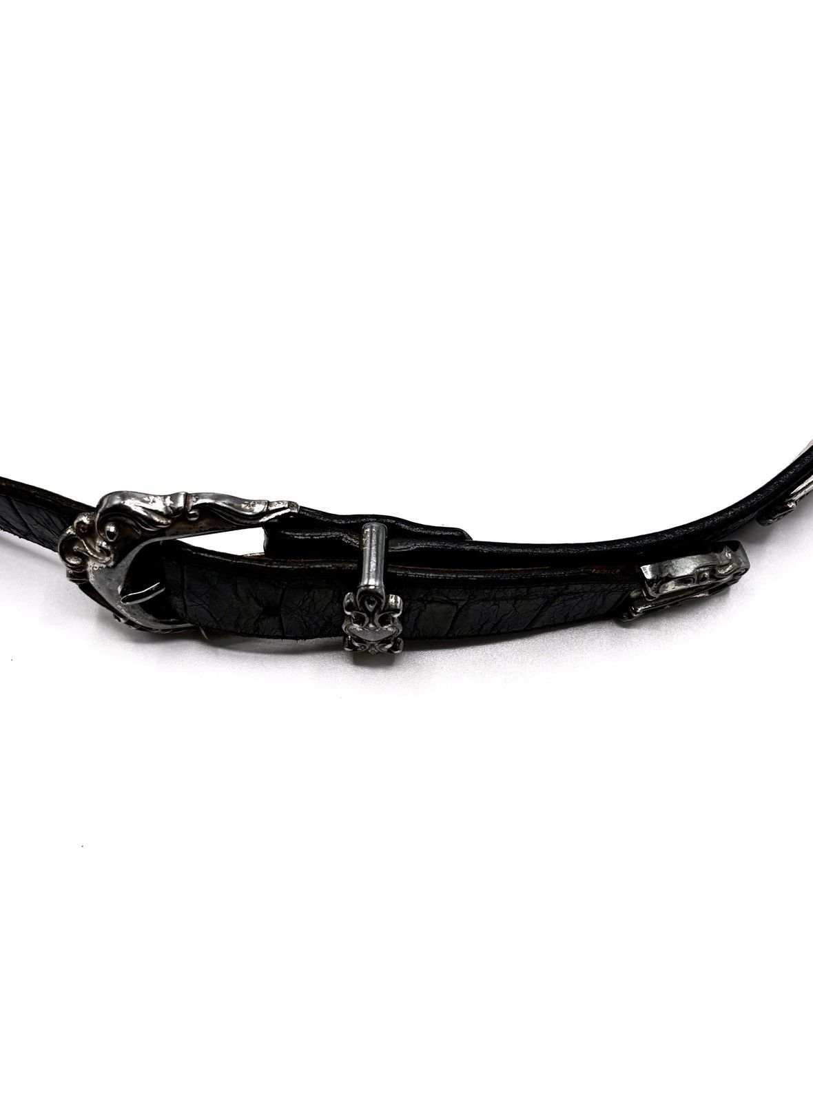 Brighton Brighton Leather Belt w/ Ornate Silver Hardware Size ONE SIZE - 3 Thumbnail