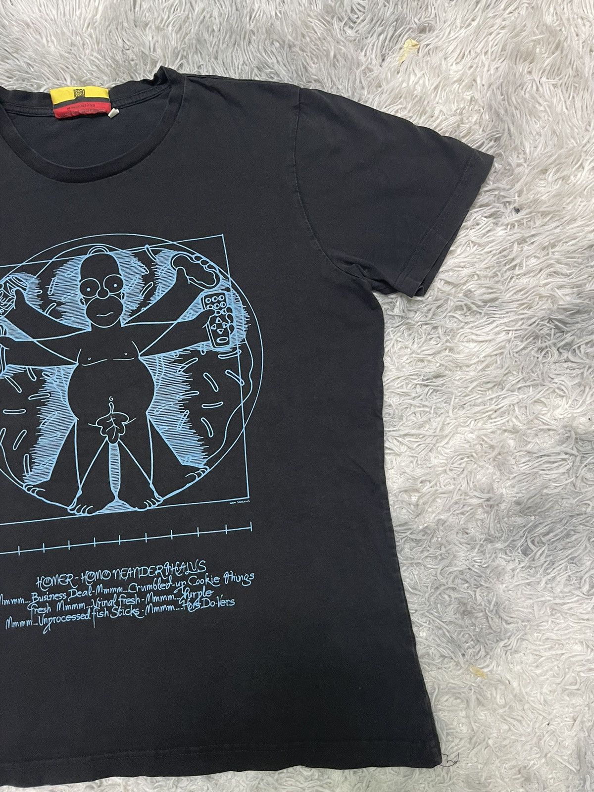 The Simpsons 2010 THE SIMPSONS X LEONARDO DA VINCI TSHIRT NICELY FADED Size US XL / EU 56 / 4 - 4 Thumbnail