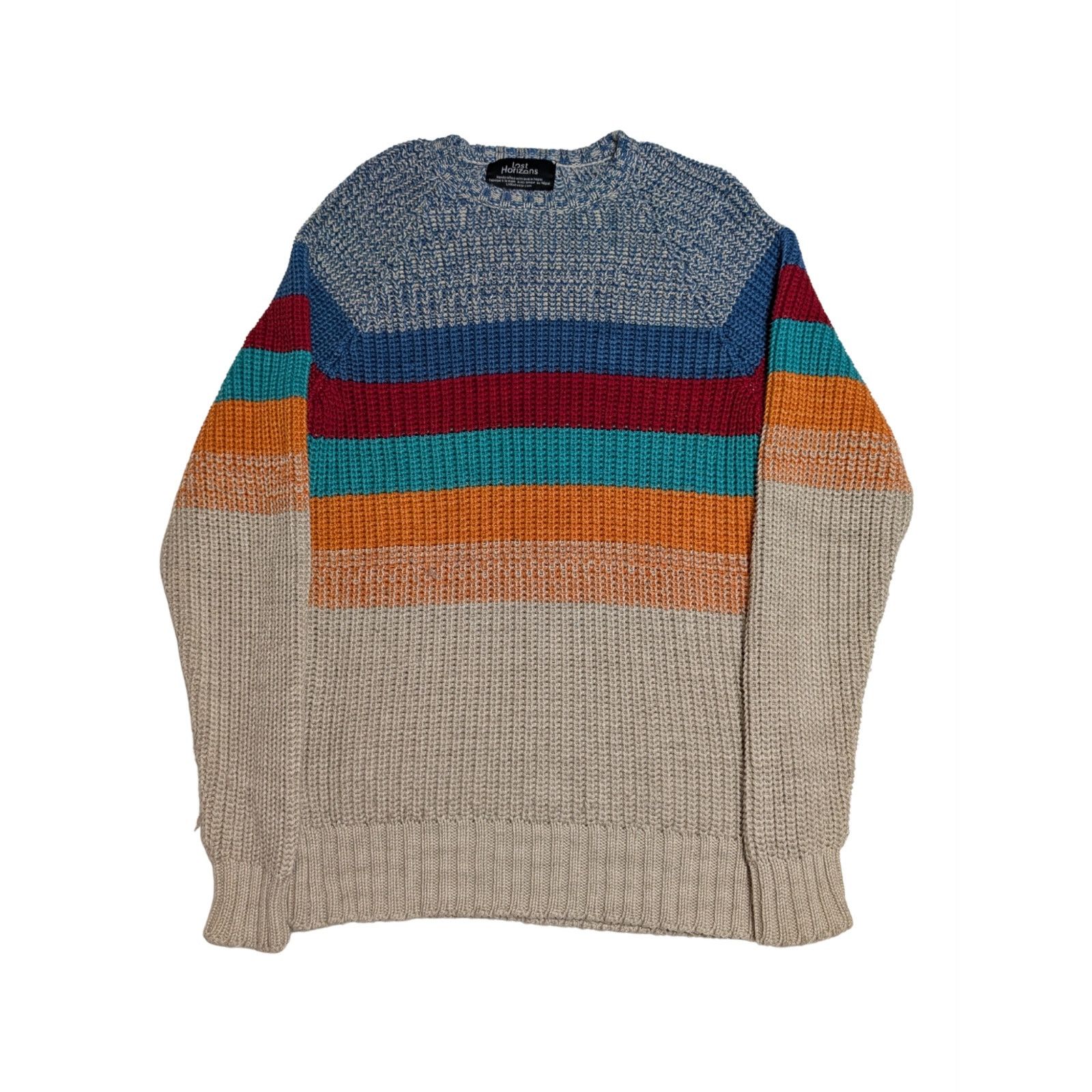Unknown London Lost Horizons Haldarsvik Cotton Natural Handknit Sweater Size US M / EU 48-50 / 2 - 5 Thumbnail