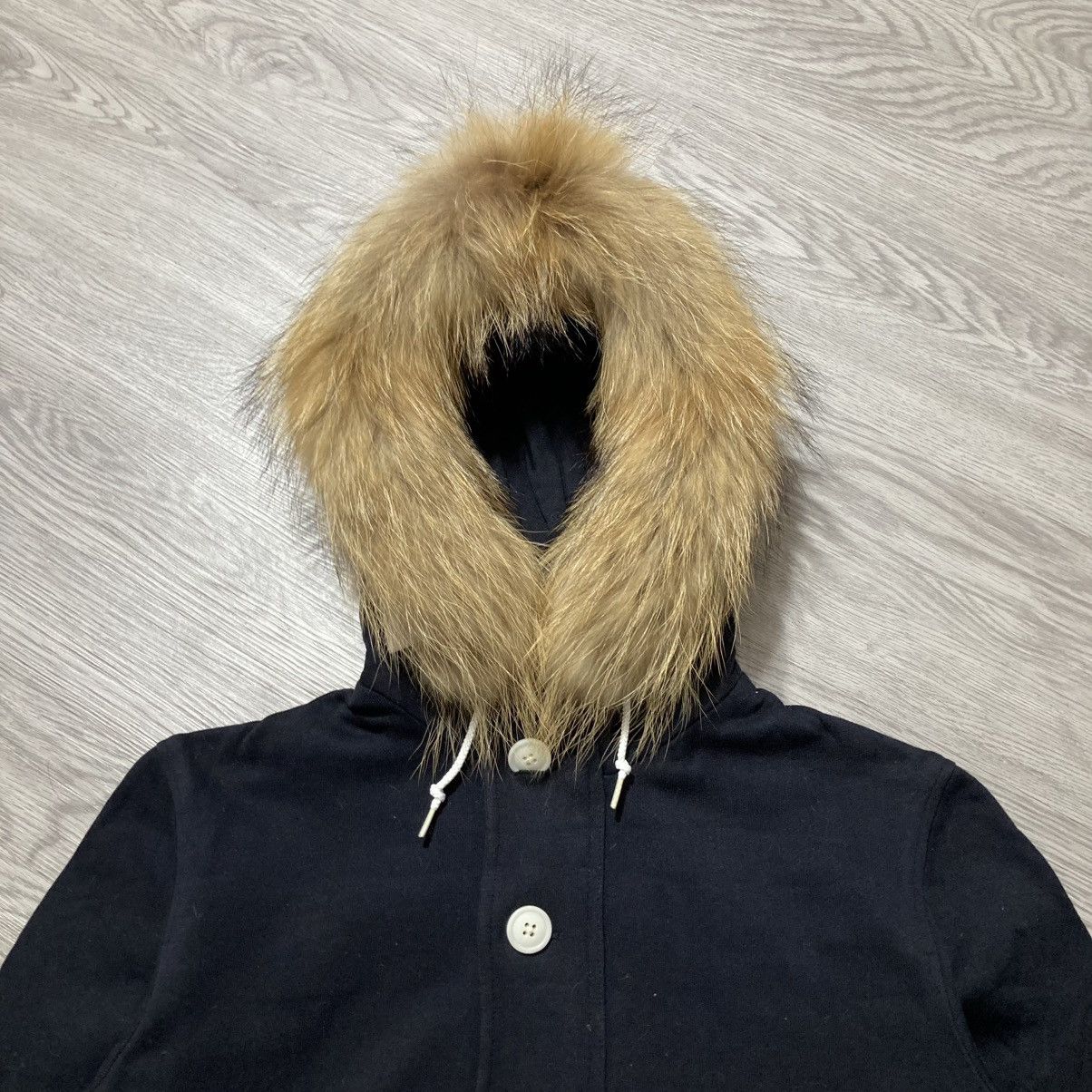 Japanese Brand 2000s Beams Japan Button/Zipper Fur Hoodie Black Lgb Size US S / EU 44-46 / 1 - 3 Thumbnail
