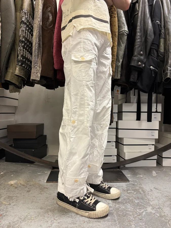 Designer × Jean Paul Gaultier × Vintage Jean Paul Gaultier Trompe L Oeil Pockets Cargo White Pants Size US 30 / EU 46 - 4 Thumbnail