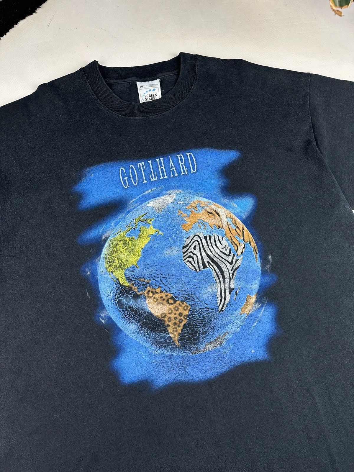 Band Tees × Vintage Vintave GOTTHARD Rock Band T Shirt Screen Stars world peace Size US XL / EU 56 / 4 - 2 Thumbnail