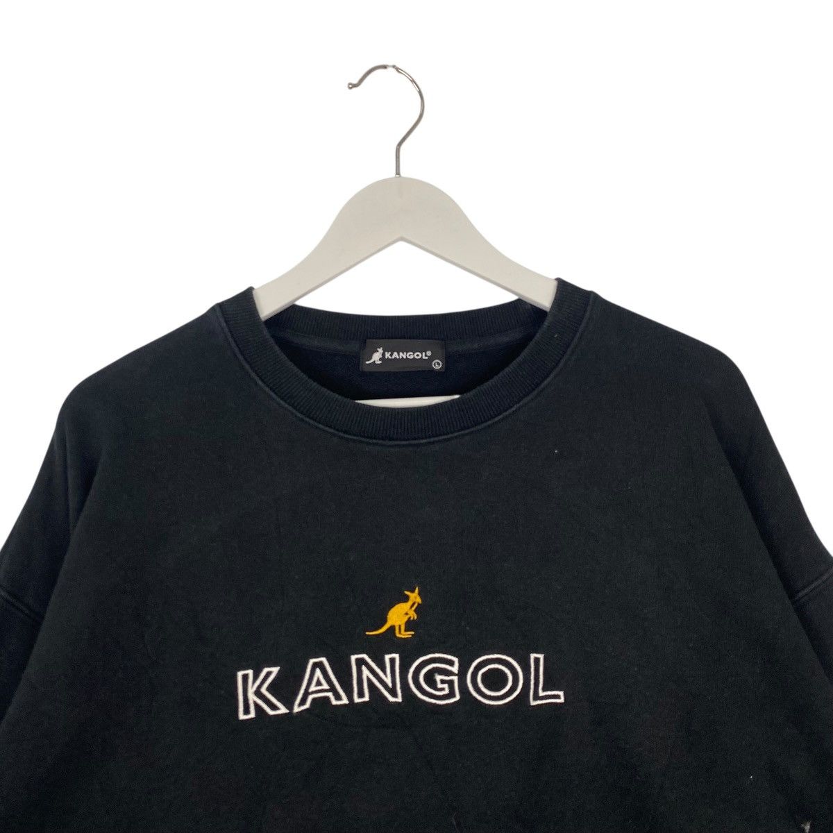 Other Vintage Kangol Sport Small Embroidered Sweatshirt Black Size US L / EU 52-54 / 3 - 4 Thumbnail