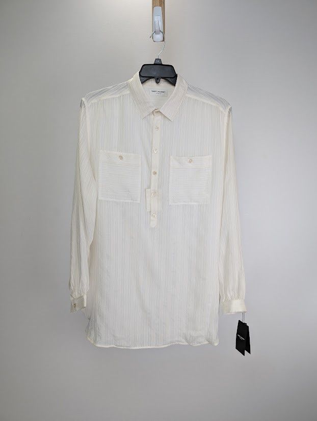o1rshd1 Chemise Tunique Patte Polo Cup 9601 Shirt in Ivory
