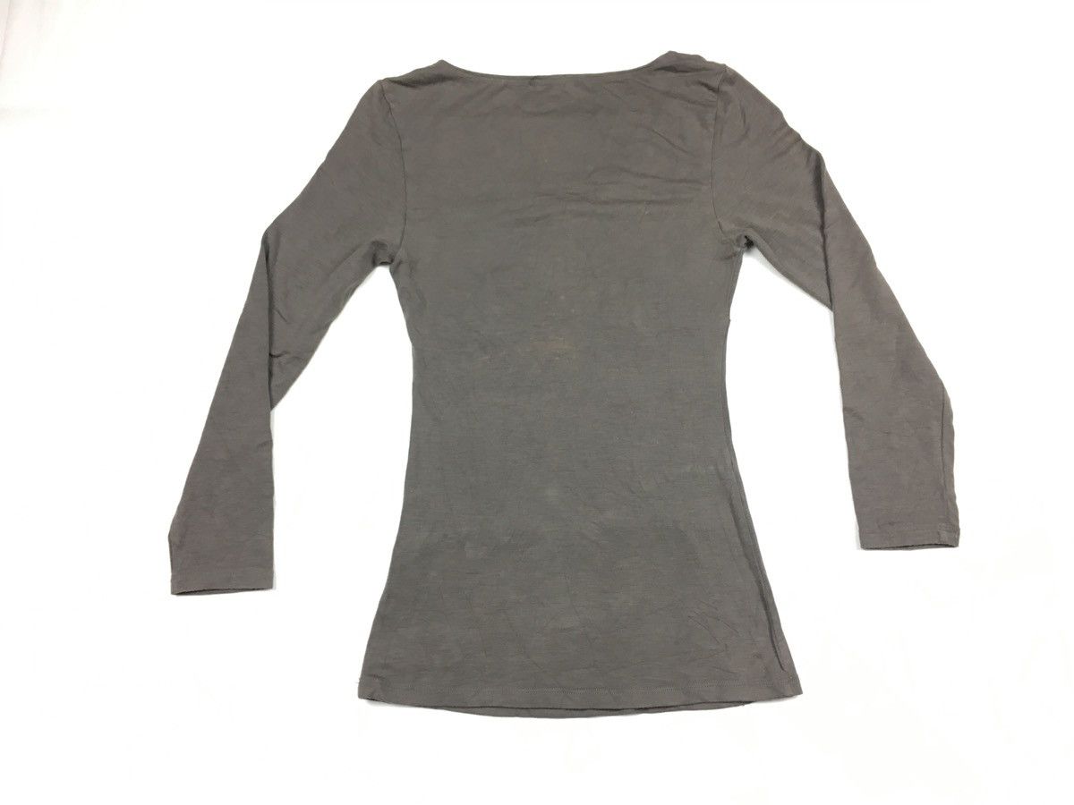 Japanese Brand Yohji Yamamoto Y’s For Living Inner Stretchable Tee Size XS / US 0-2 / IT 36-38 - 2 Thumbnail