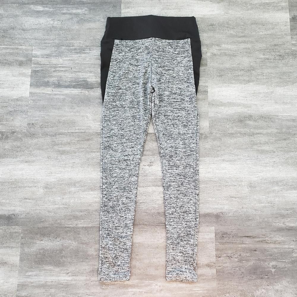 Designer Grey Black Band Athletic High Waisted Legging Size 28" / US 6 / IT 42 - 1 Thumbnail