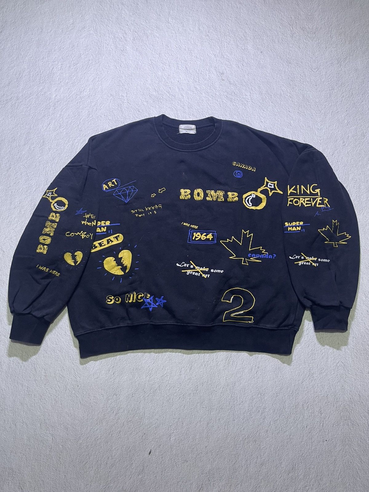 Hysteric Glamour Y2K VISION sweater full print style Size US XL / EU 56 / 4 - 1 Thumbnail