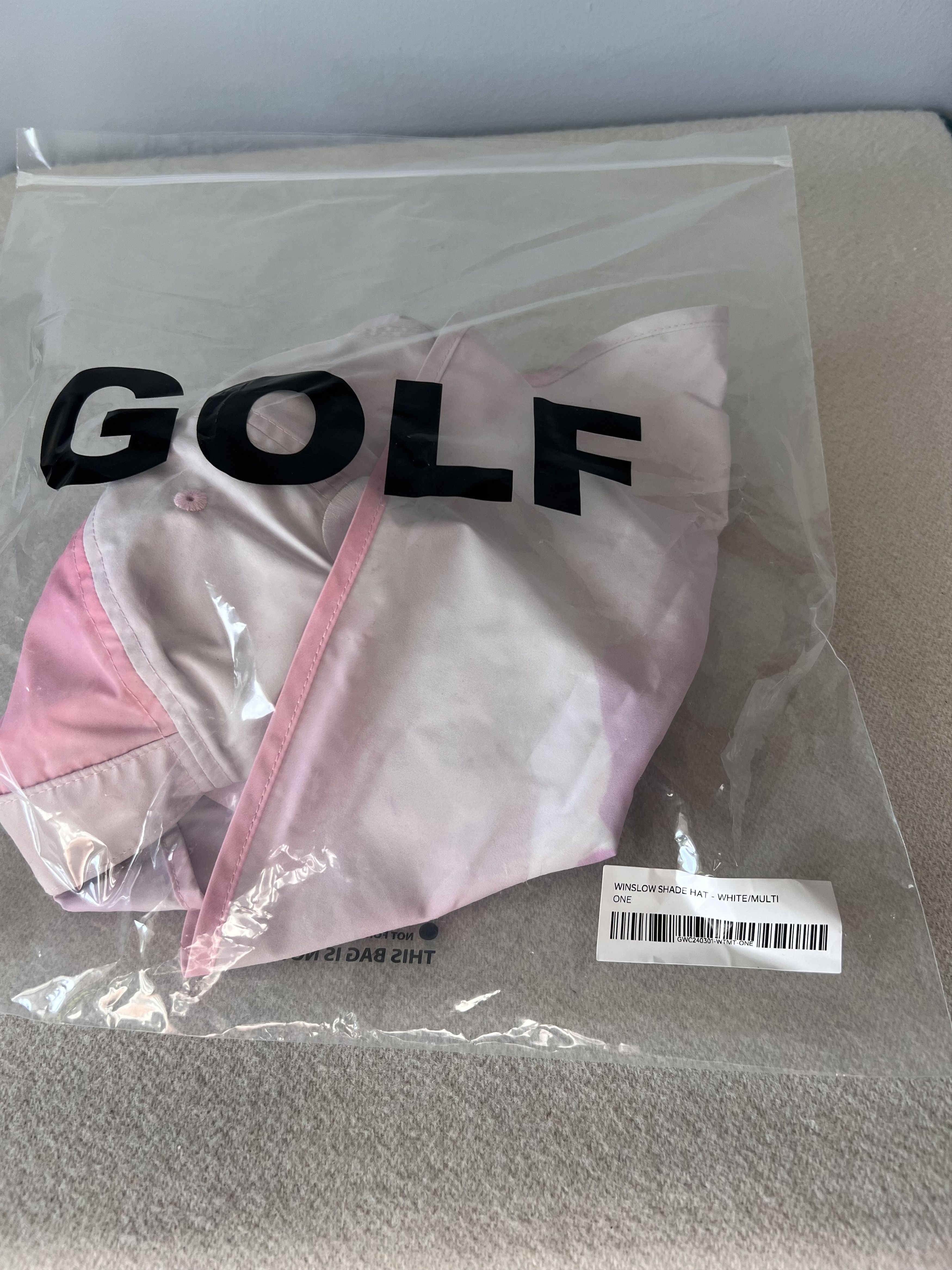 Golf Wang Golf Wang Winslow Shade Hat in White Pink Size ONE SIZE - 7 Thumbnail