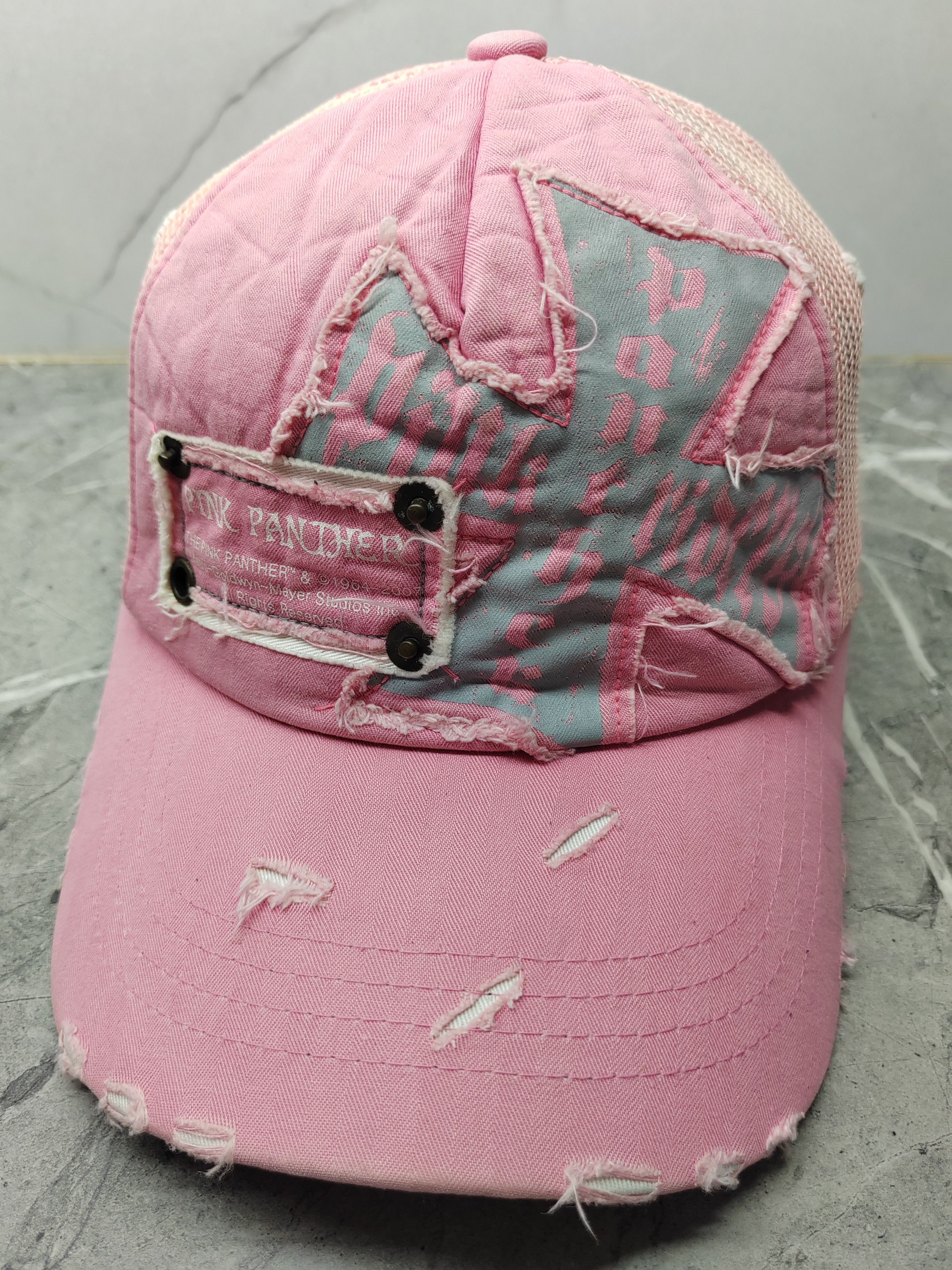 Vintage Vintage Pink Panther Punk Distressed Style Cap Hat Size ONE SIZE - 1 Thumbnail