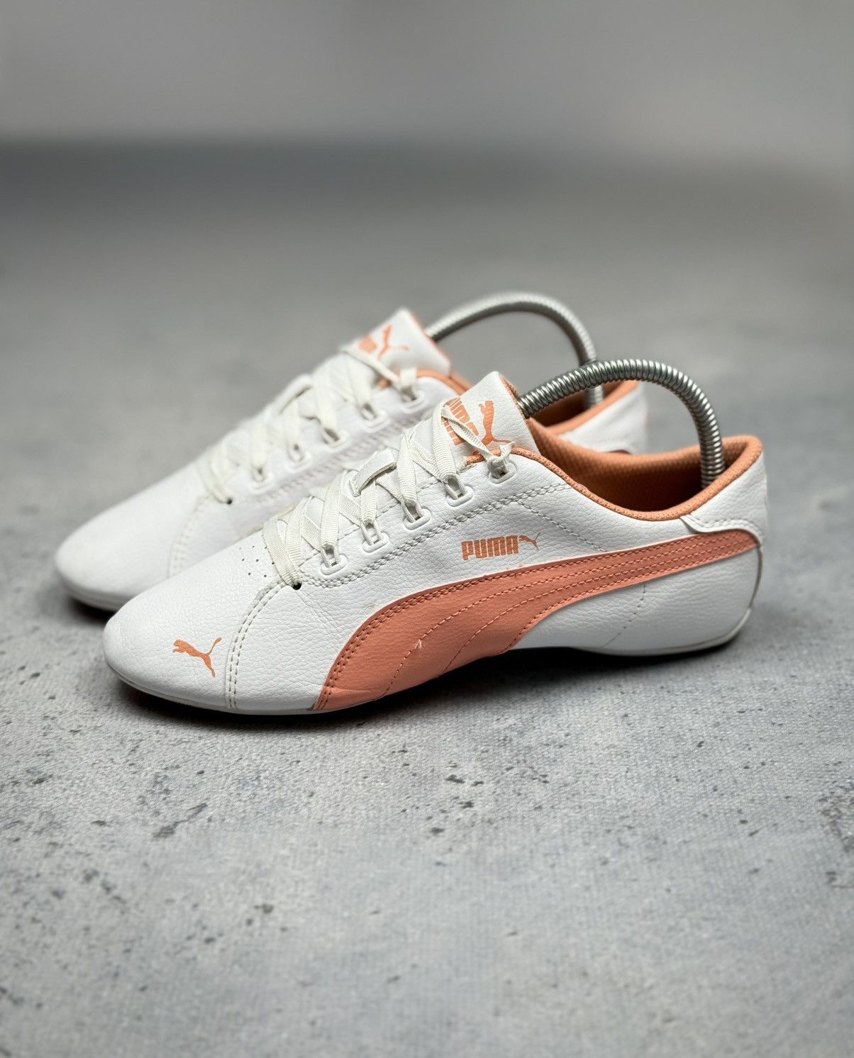 Puma Vintage Puma Speedcat Leather Y2K White Sneakers Rare 00s Size US 6 / IT 36 - 2 Thumbnail