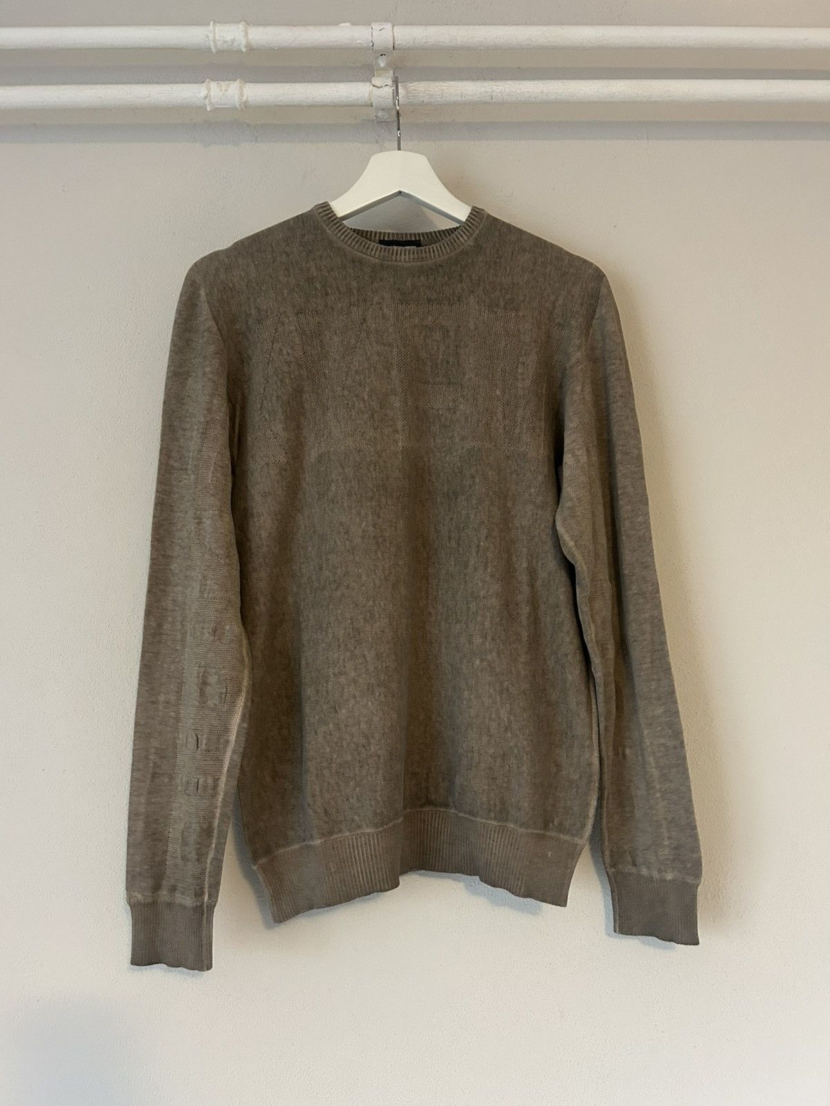 Dirk Bikkembergs Dirk Bikkembergs Taupe Cotton Knit Sweater Size US M / EU 48-50 / 2 - 1 Thumbnail