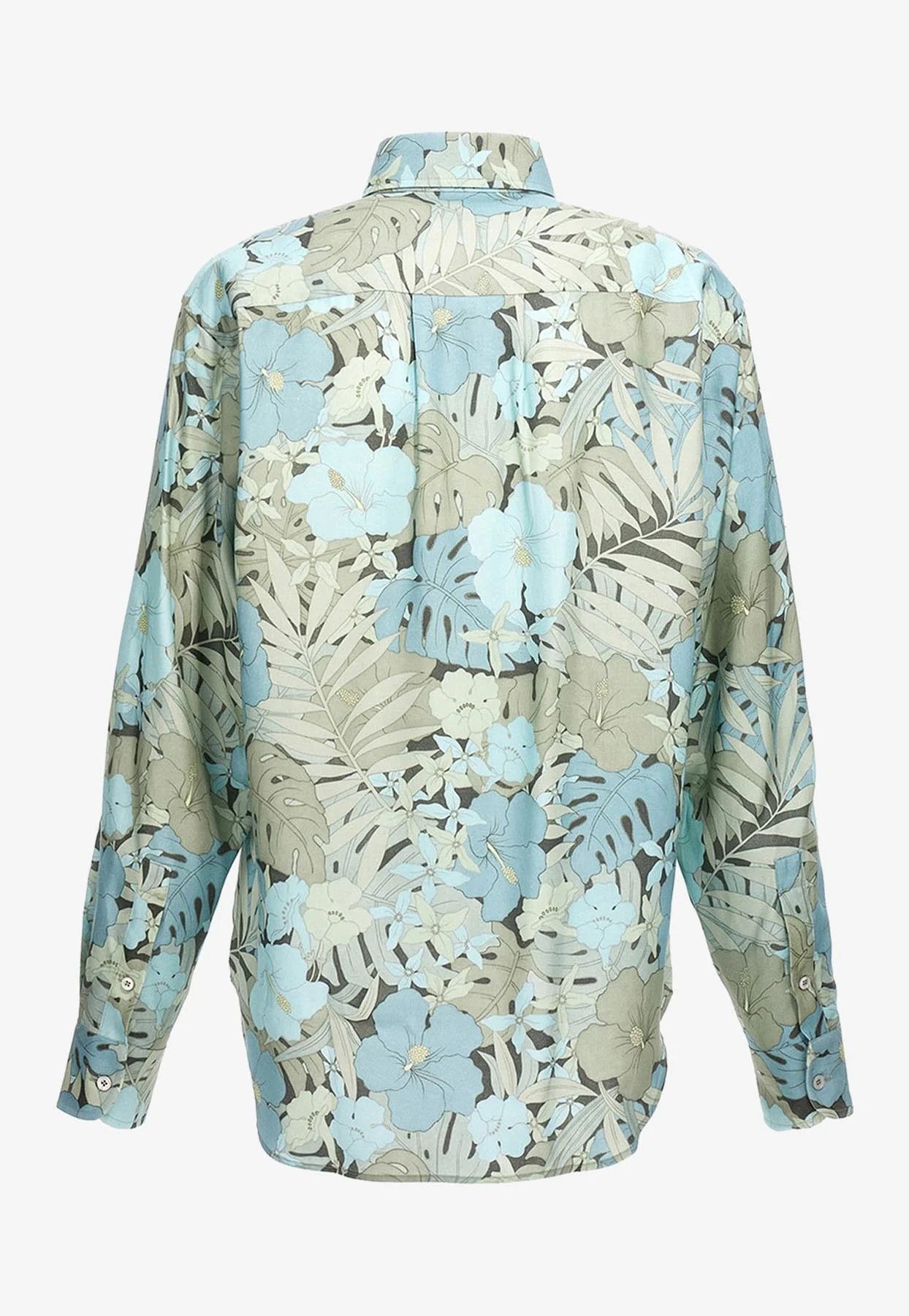 Tom Ford o1loc1c0325 HRO001 Fluid Shirt in Multicolor Size US XL / EU 56 / 4 - 2 Thumbnail