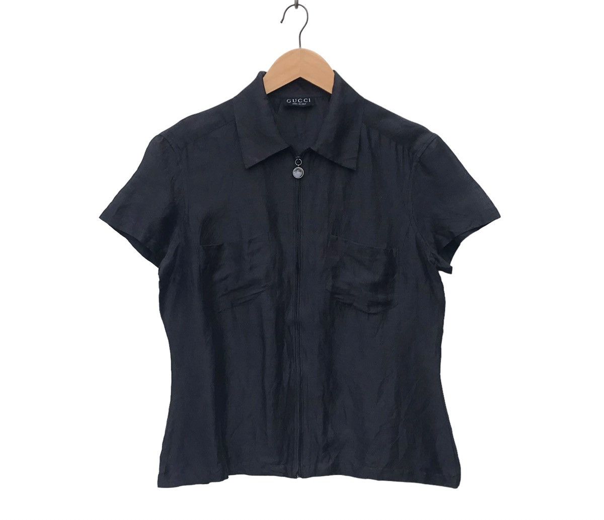 Gucci Gucci Linen Silk Women Zipper Shirt Size M / US 6-8 / IT 42-44 - 1 Thumbnail