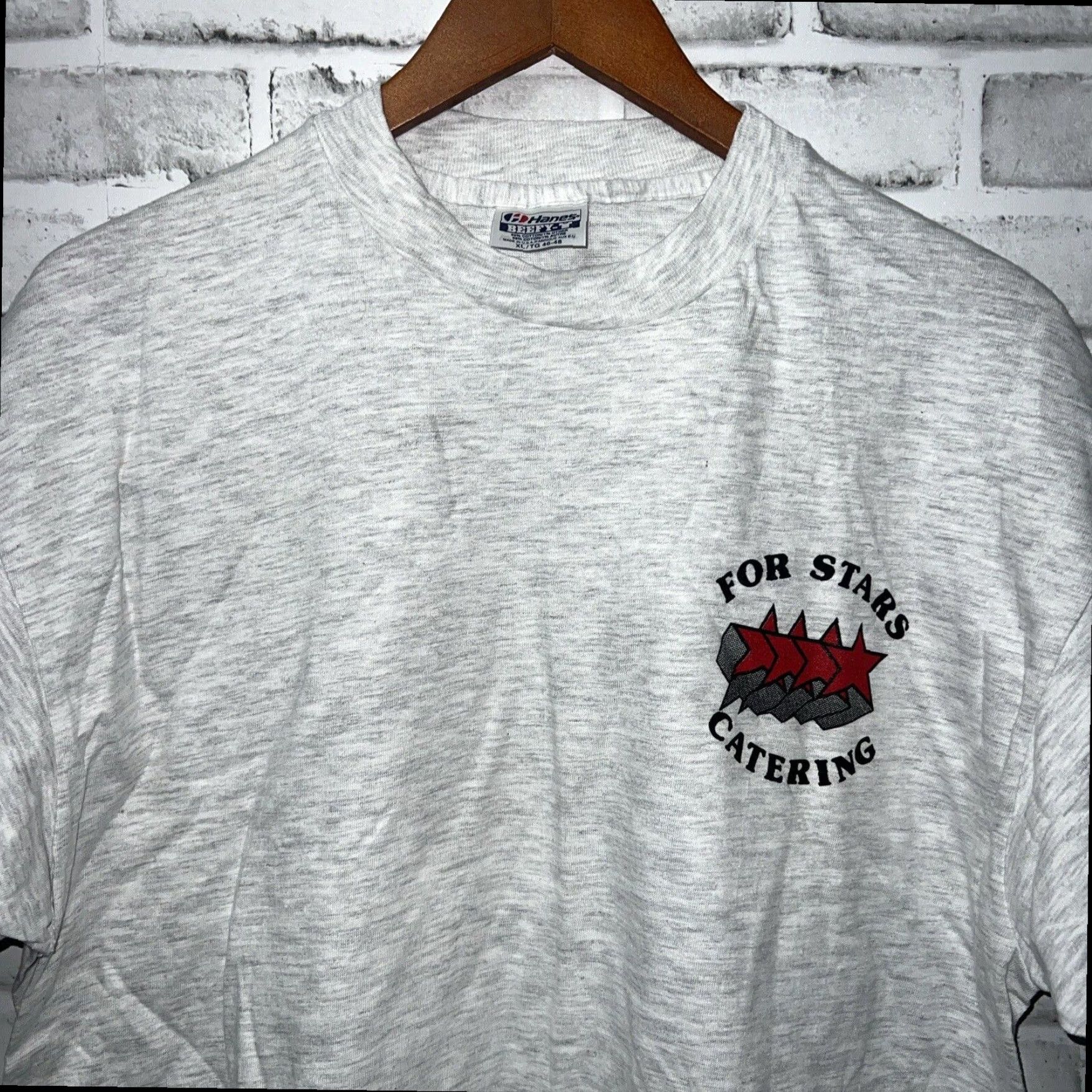 Hanes VINTAGE Hanes Beefy-T Gray Stitch Disney T-Shirt Mens XL Regular Size Star Theme Size US XL / EU 56 / 4 - 2 Thumbnail