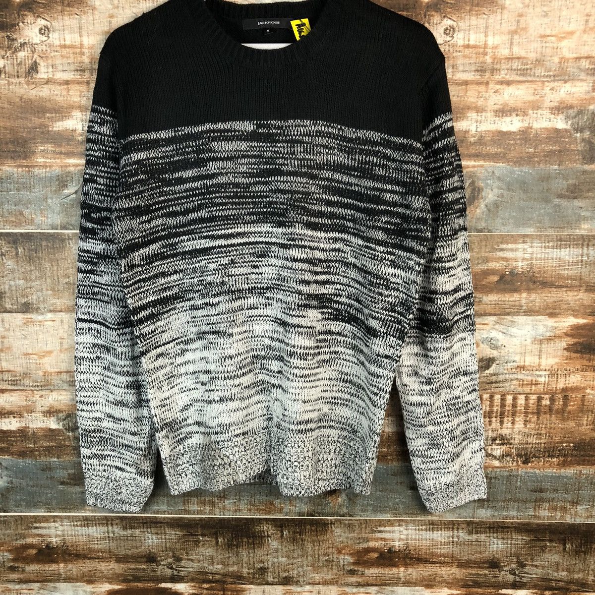 Homespun Knitwear × JACKROSE Jack Rose Black White Knitwear #A1659 Size US M / EU 48-50 / 2 - 3 Thumbnail