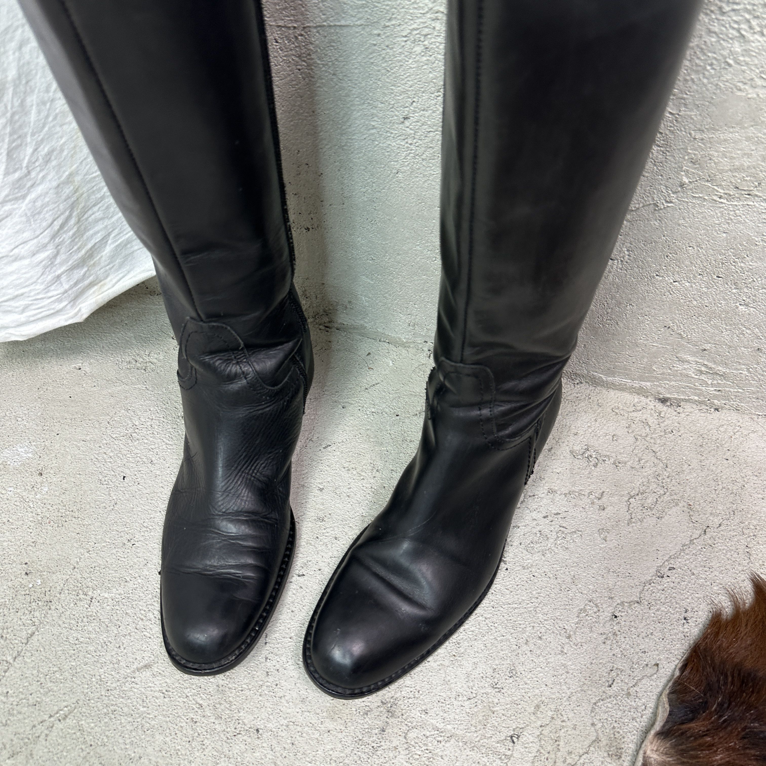 Vintage Vintage Leather Grunge Biker Made in Italy Boots 90s Size US 8 / IT 38 - 4 Thumbnail