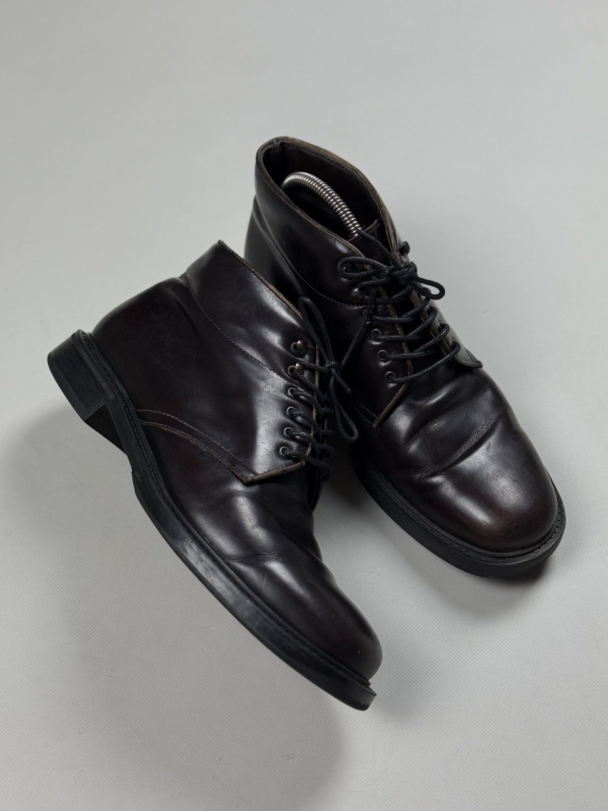 Prada Prada Men’s Leather Lace Up Boots Shoes Size UK 7.5 / US 8.5 Size US 8.5 / EU 41-42 - 7 Thumbnail