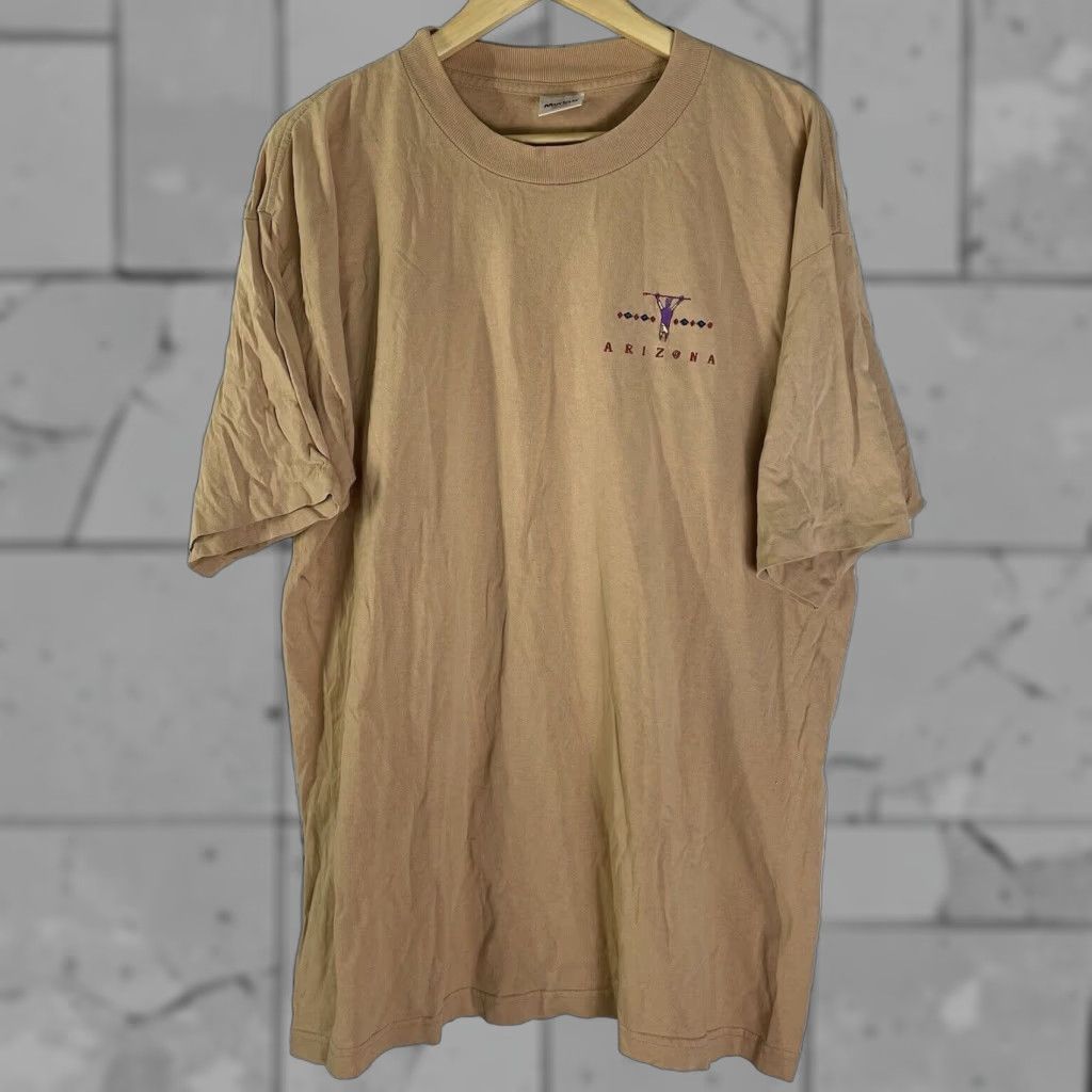 Vintage USA Murina Graphic Tee Mens XL Brown 100% Cotton Arizona T-Shirt Size US XL / EU 56 / 4 - 1 Thumbnail
