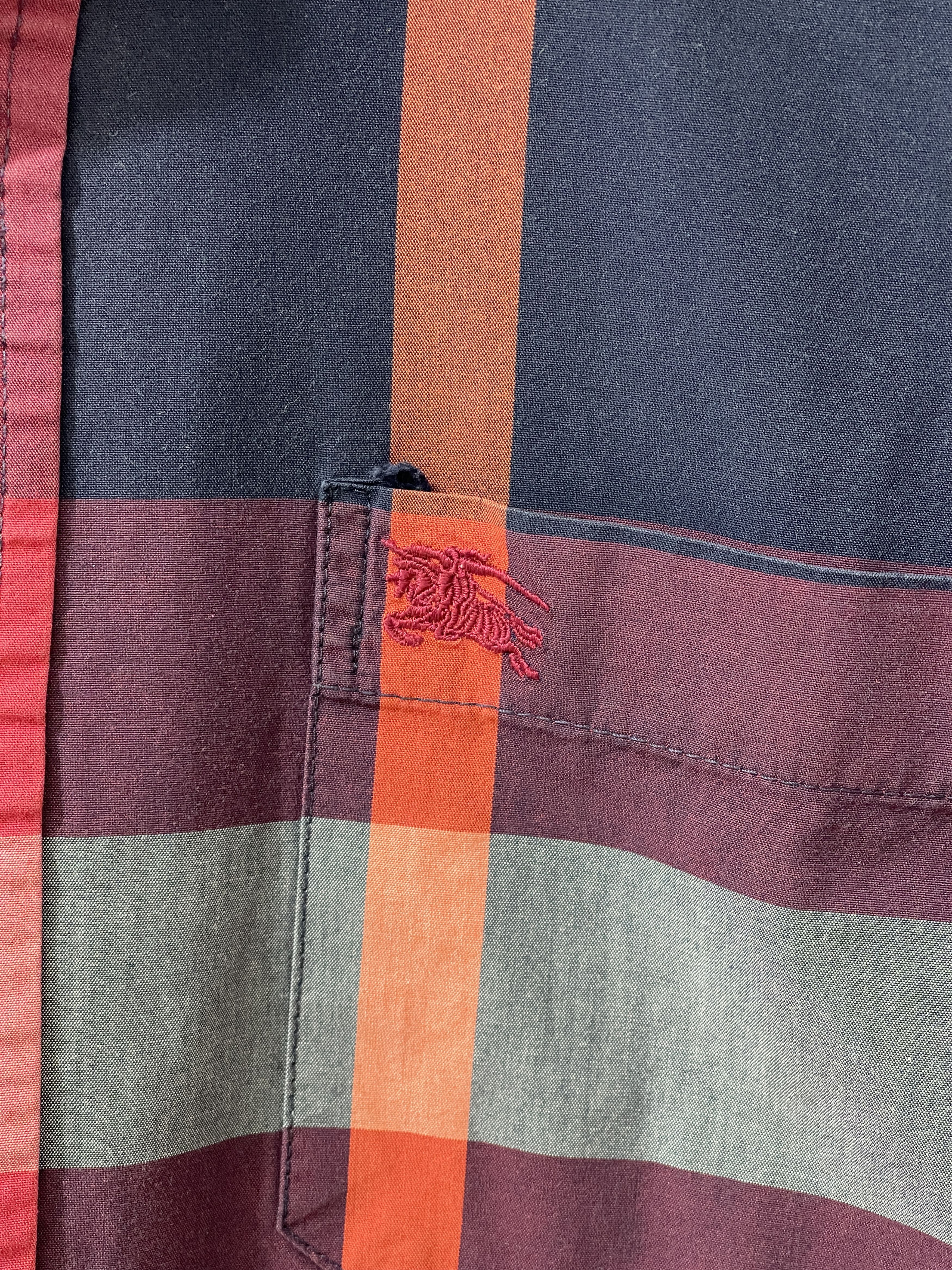 Burberry Vintage Burberry Red Plaid Shirts Size US L / EU 52-54 / 3 - 4 Thumbnail
