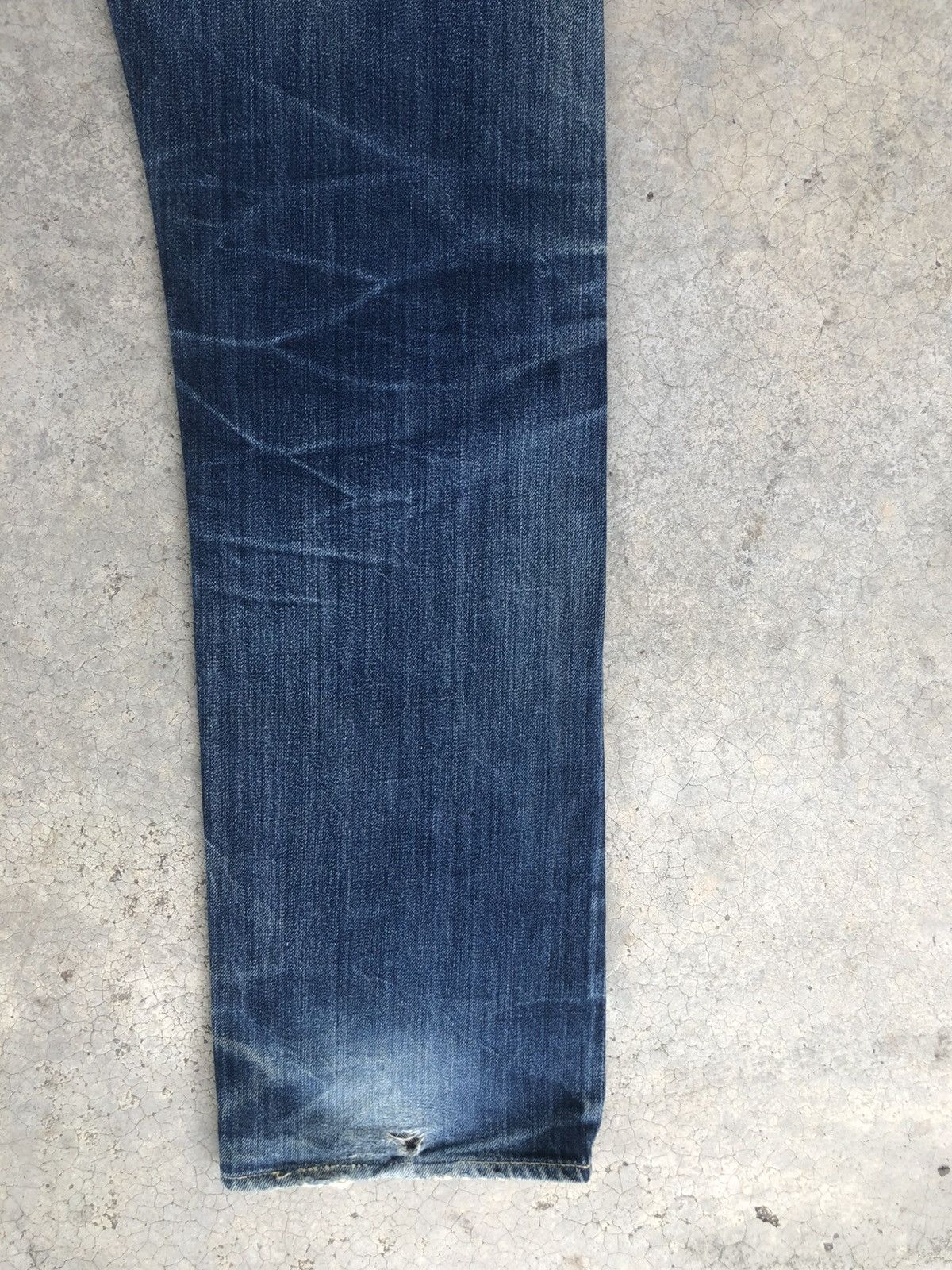 The Real McCoy's Joe Mccoy 906 Selvedge Denim Mudwash Distressed Ripped Size US 30 / EU 46 - 12 Thumbnail