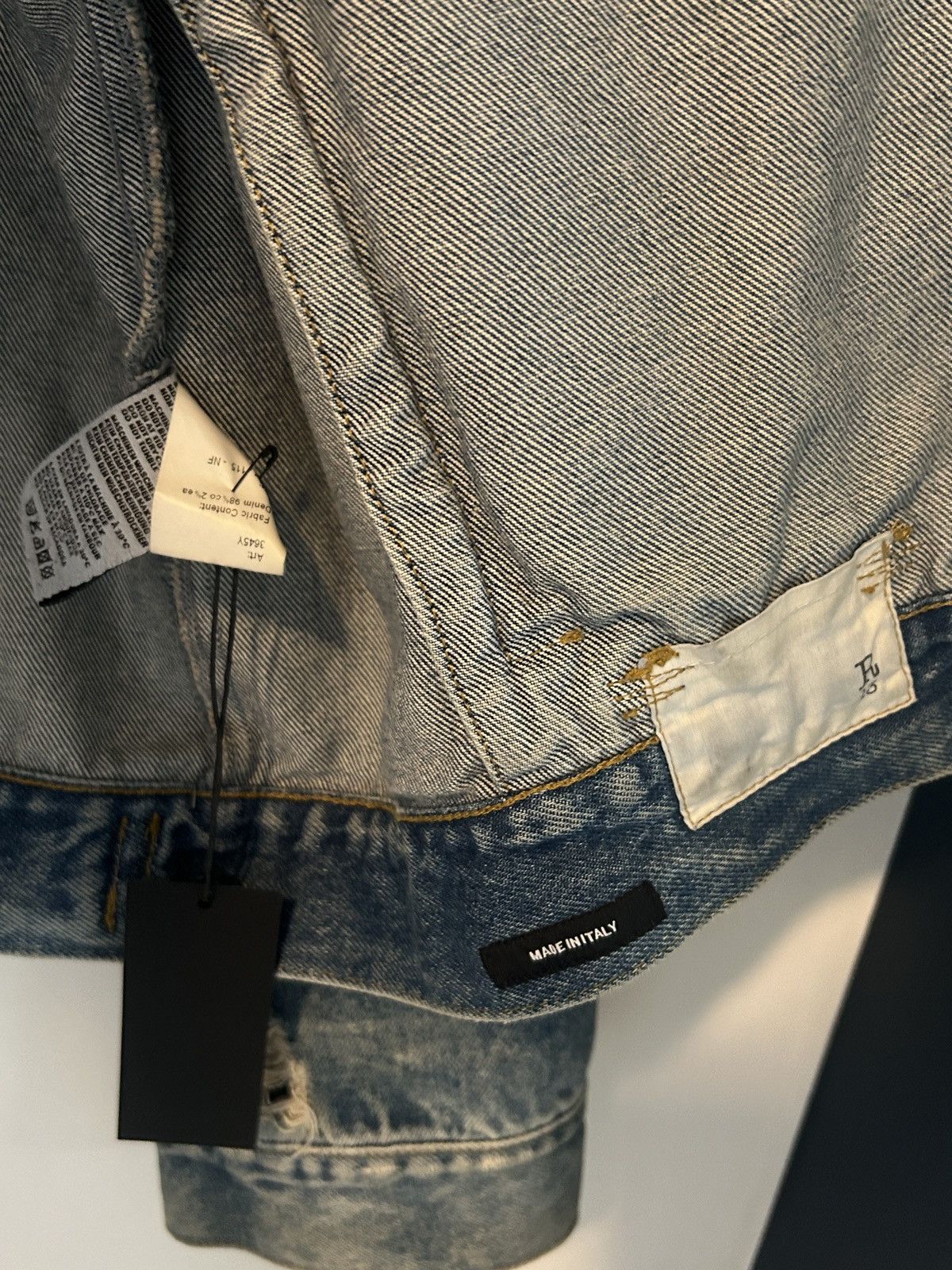 R13 R13 Raglan Denim Jacket Unisex Oversized Trucker Distressed Size US L / EU 52-54 / 3 - 16 Thumbnail