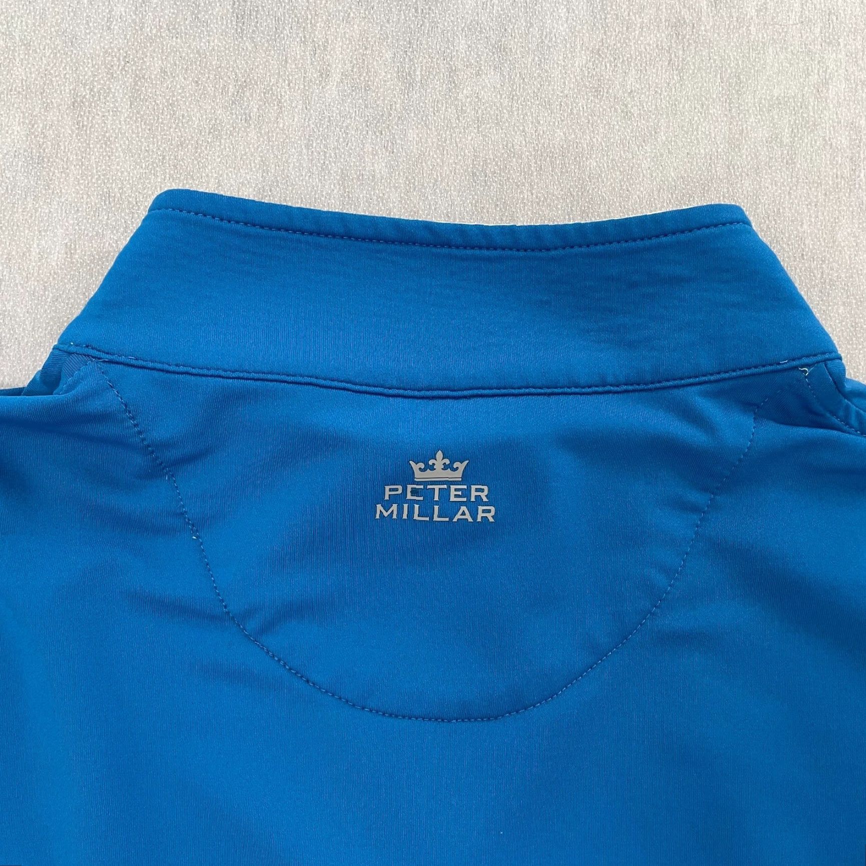 Peter Millar Peter Millar Sweater Adult XL Blue Wicking Perth Performance 1/4 Zip Scioto Golf Shirt Hoodie Hat? Size US XXL / EU 58 / 5 - 5 Thumbnail