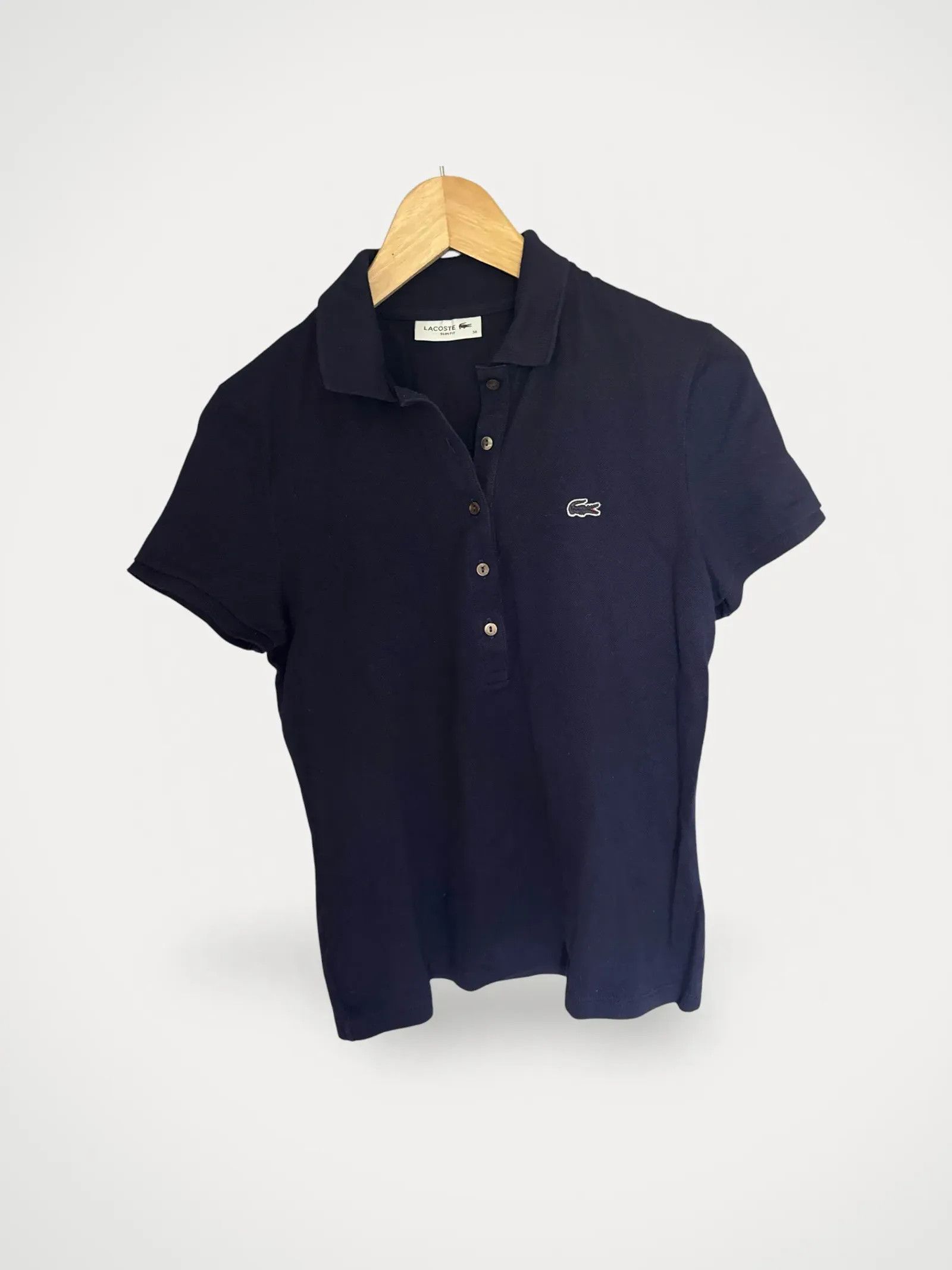Lacoste Lacoste L.12.D Slim Fit Stretch Mini Piqué Polo T-shirt Size S / US 4 / IT 40 - 1 Thumbnail