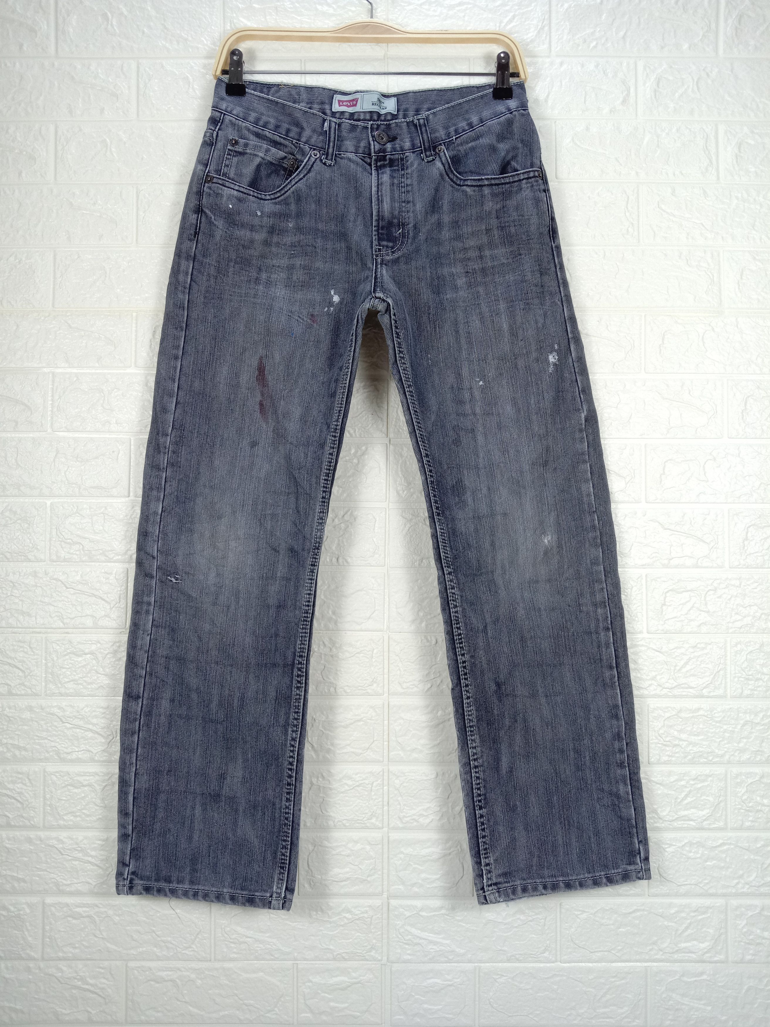 image of Distressed Denim x Levis Vintage Levi's 505 Jeans Regular Fit Denim in Blue, Women's (Size 28)