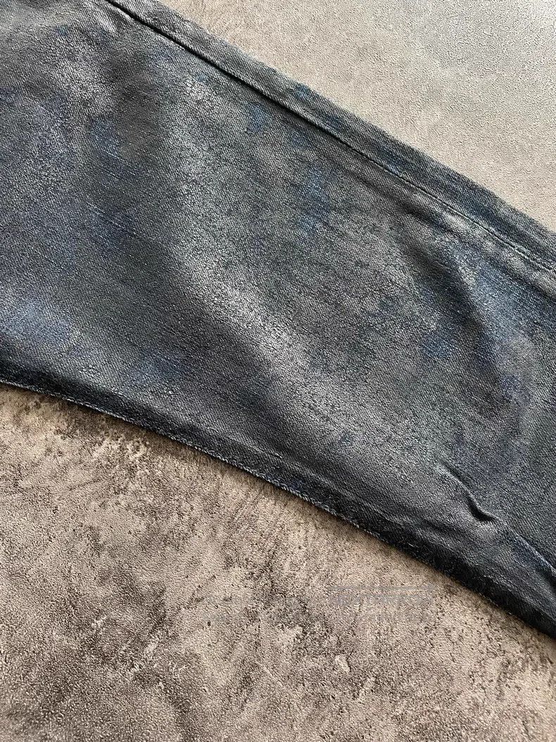 Dior Dior Dark Blue Cracked Glaze Jeans Size US 29 - 6 Thumbnail