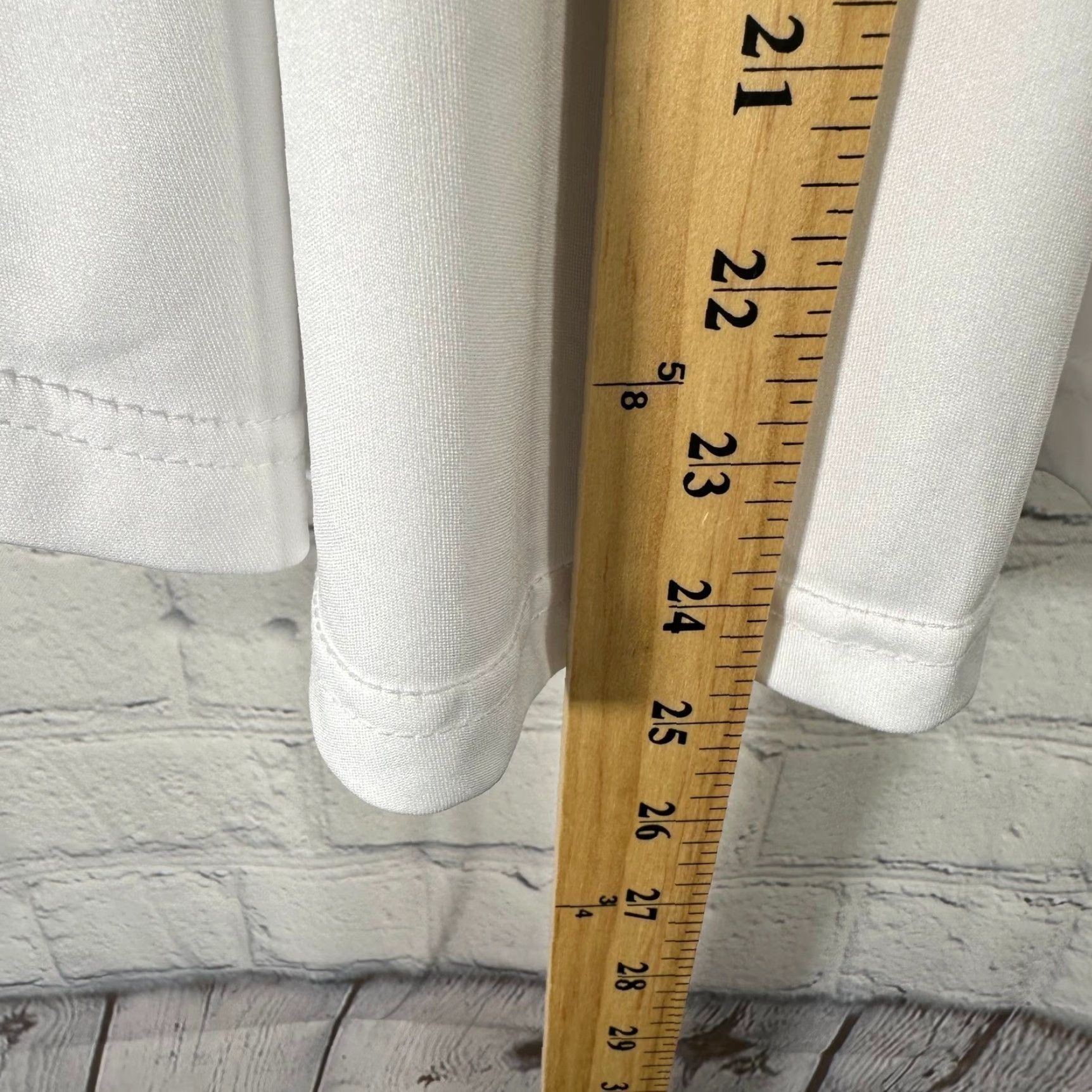 CO Collars & Co Dress Collar Polo Shirt White Short Sleeve M Women's Polo Shirt White Moisture Wicking Classic Comfort Size M / US 6-8 / IT 42-44 - 7 Thumbnail
