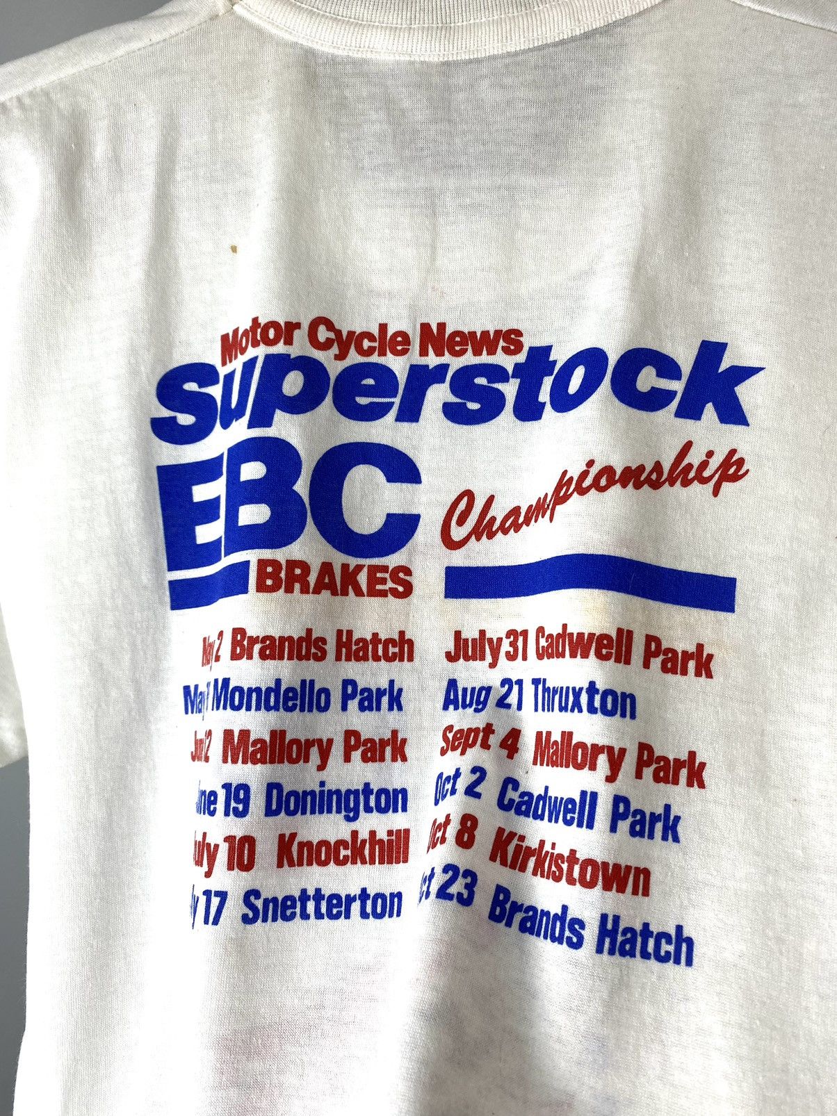Honda Rare! Vintage 1980s Dunlop Honda Racing T Shirt World Racing Size US M / EU 48-50 / 2 - 16 Thumbnail