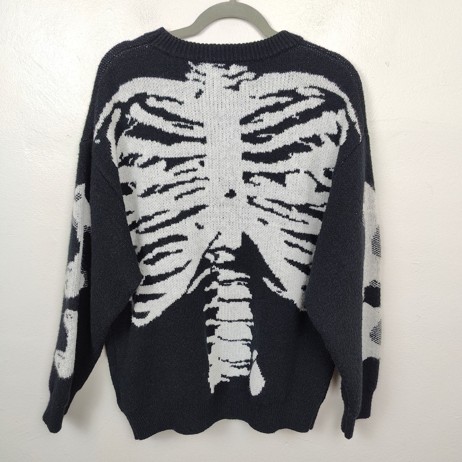 Mens skeleton sweater sale