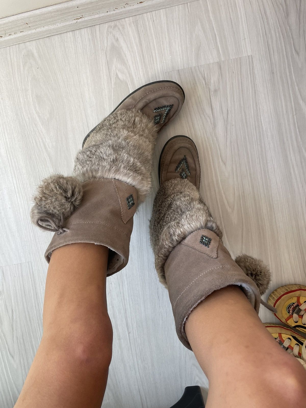 Vintage y2k faux fur boots Size US 6 / IT 36 - 3 Thumbnail