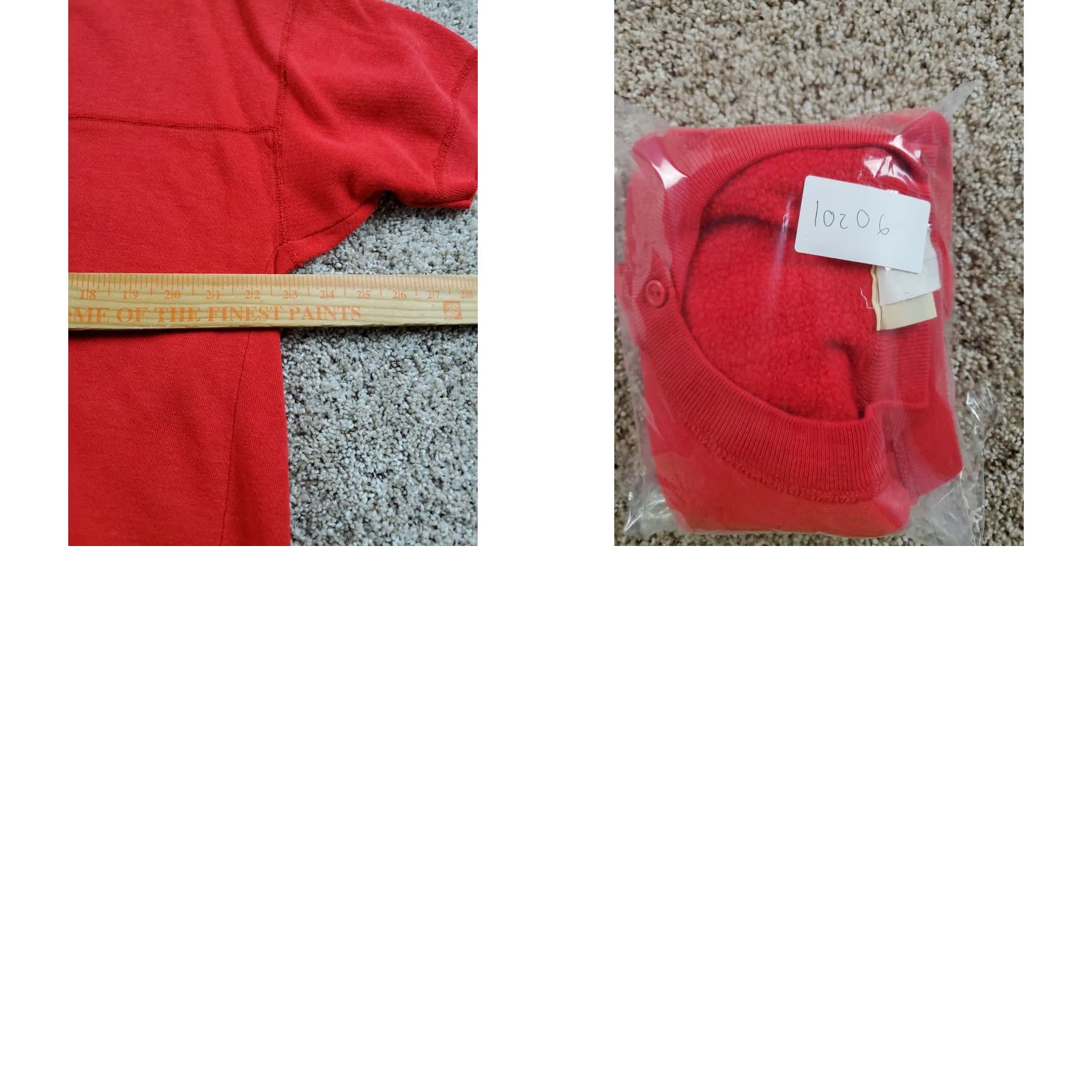 Vintage VINTAGE St. John's Bay Sweatshirt L Men Red Crew Neck 90s USA Pullover Short Sleeve Cotton Polyester Fleece Henley Button Classic Size US L / EU 52-54 / 3 - 8 Thumbnail