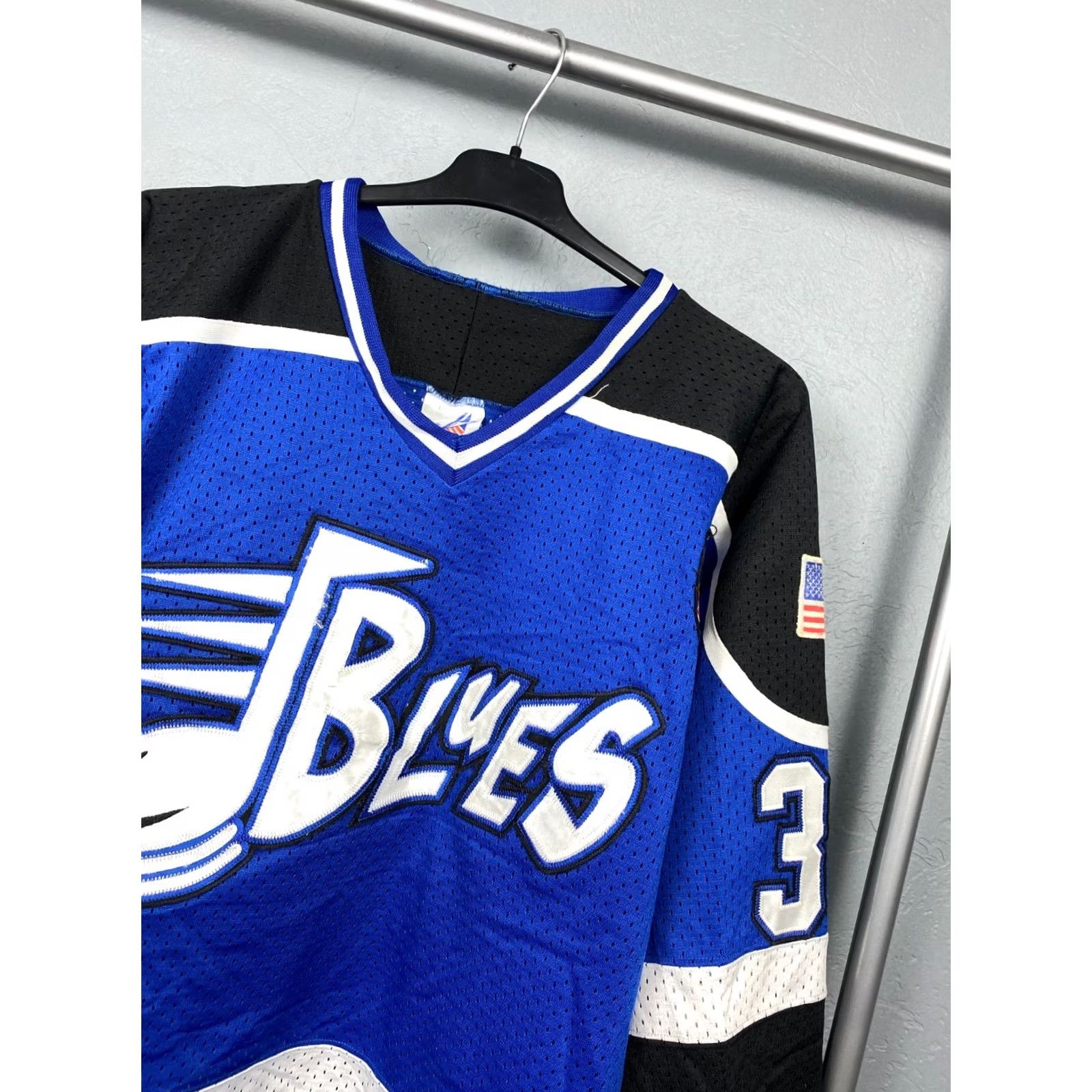 NHL VINTAGE St Louis Blues NHL Jersey 37 Dancu L Blue Shirt Mens Size L Size US L / EU 52-54 / 3 - 2 Thumbnail