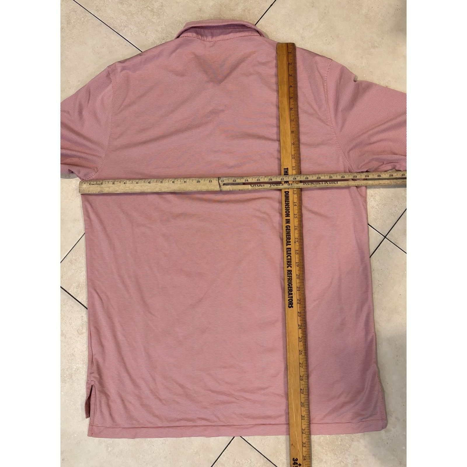 Peter Millar Peter Millar Polo Shirt Mens Large Pink Striped Summer Comfort Golf Size US L / EU 52-54 / 3 - 8 Thumbnail