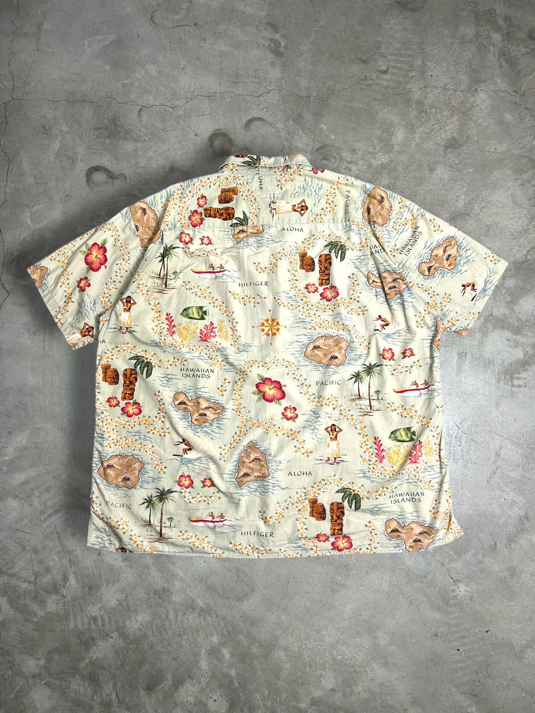 Tommy Hilfiger VTG Tommy Hilfiger Hawaiian Islands AOVP Shirt (3XL) JKA071 Size US XXL / EU 58 / 5 - 14 Thumbnail