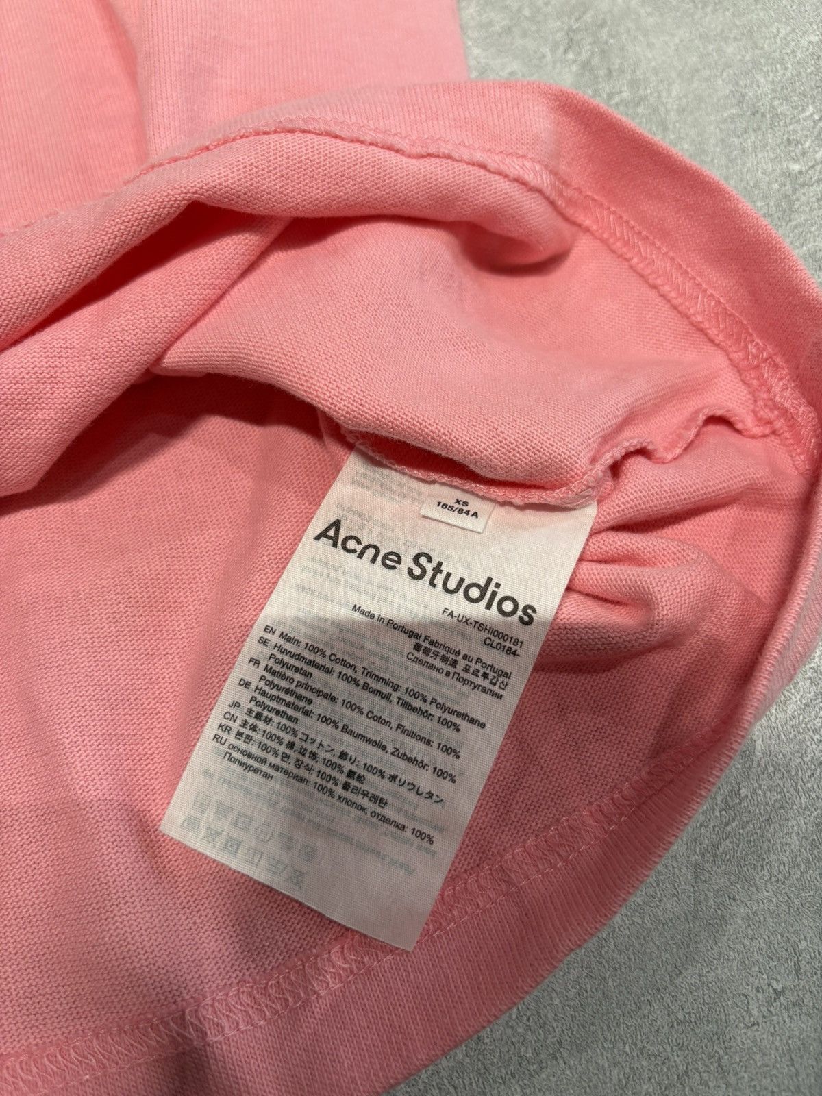 Acne Studios Acne studio patch short-sleeved T-shirt in sugar pink Size ONE SIZE - 3 Thumbnail